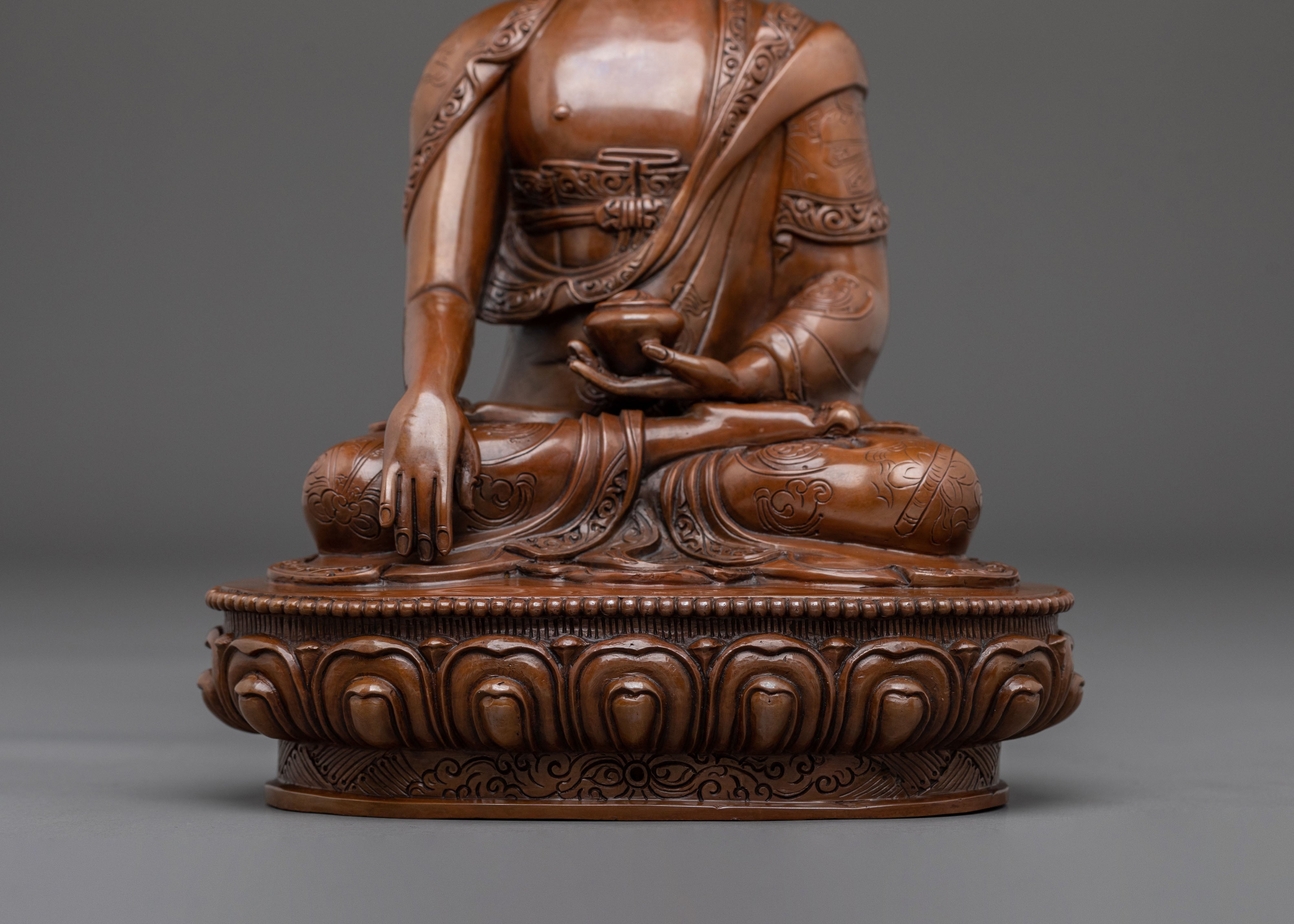 Shakyamuni Buddha Oxidized Copper Statue | Enlightened One