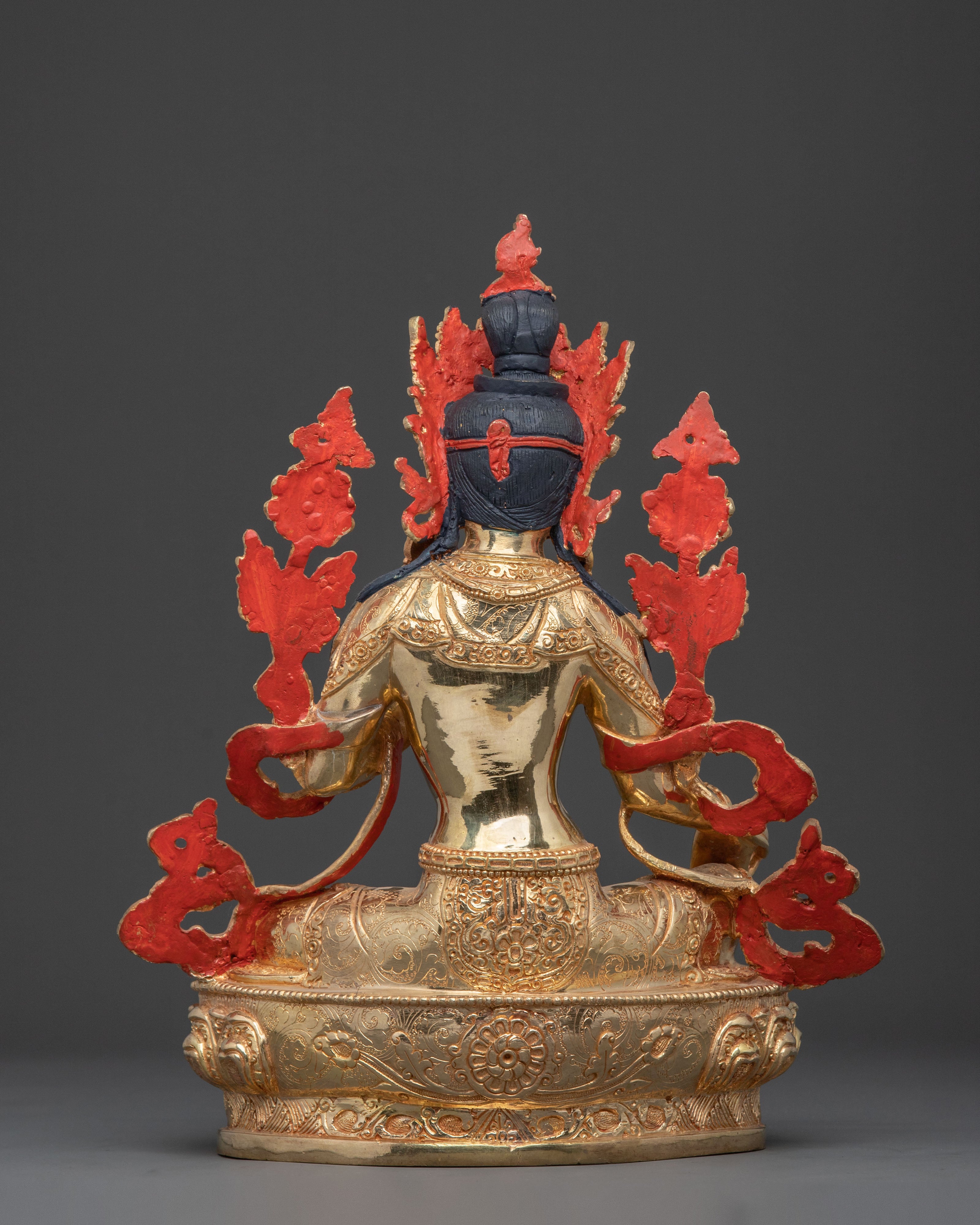 Mother Green Tara | 24K Gold Gilded Sculpture