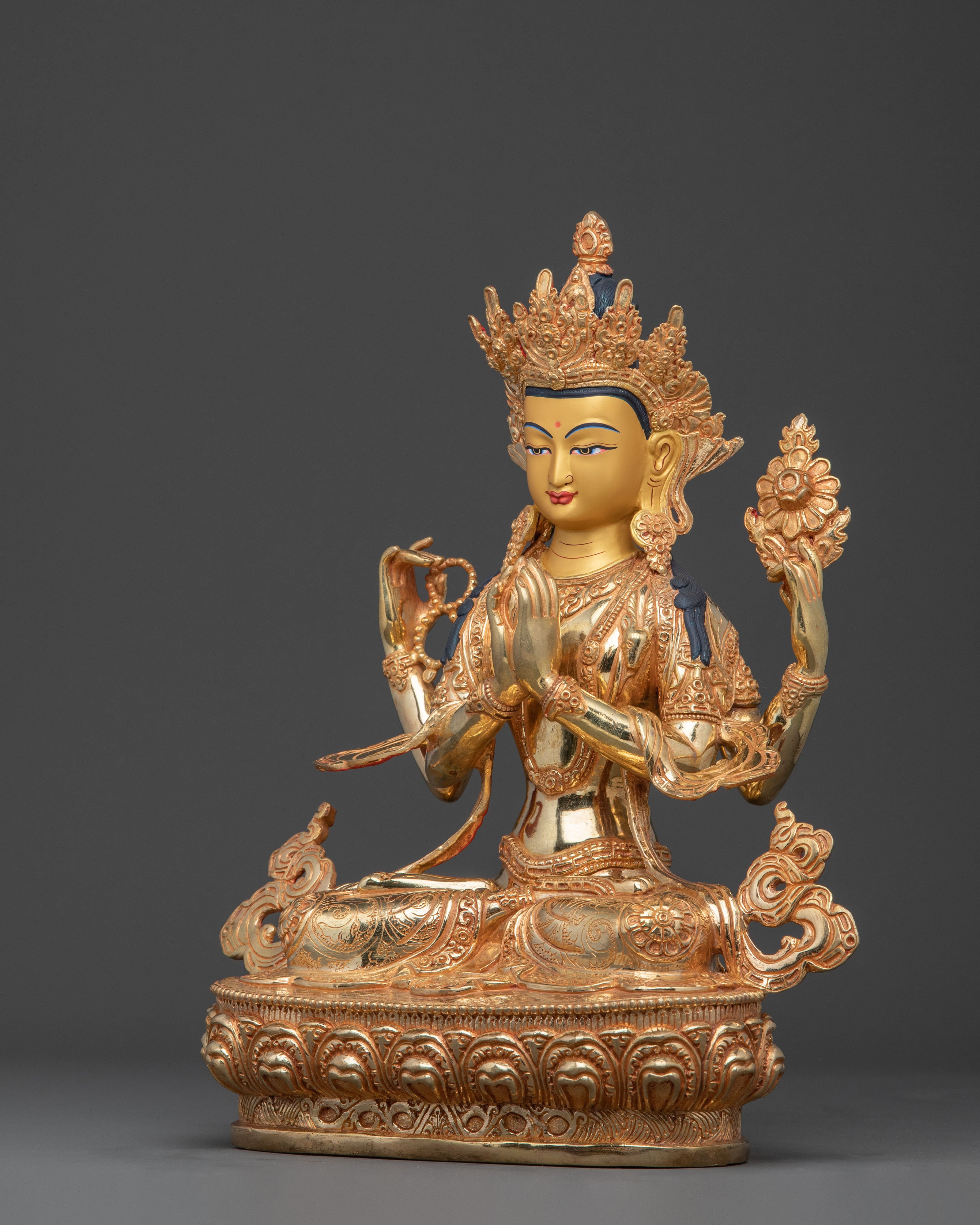 Chenrezig Serenity Sculpture | Made In Nepal