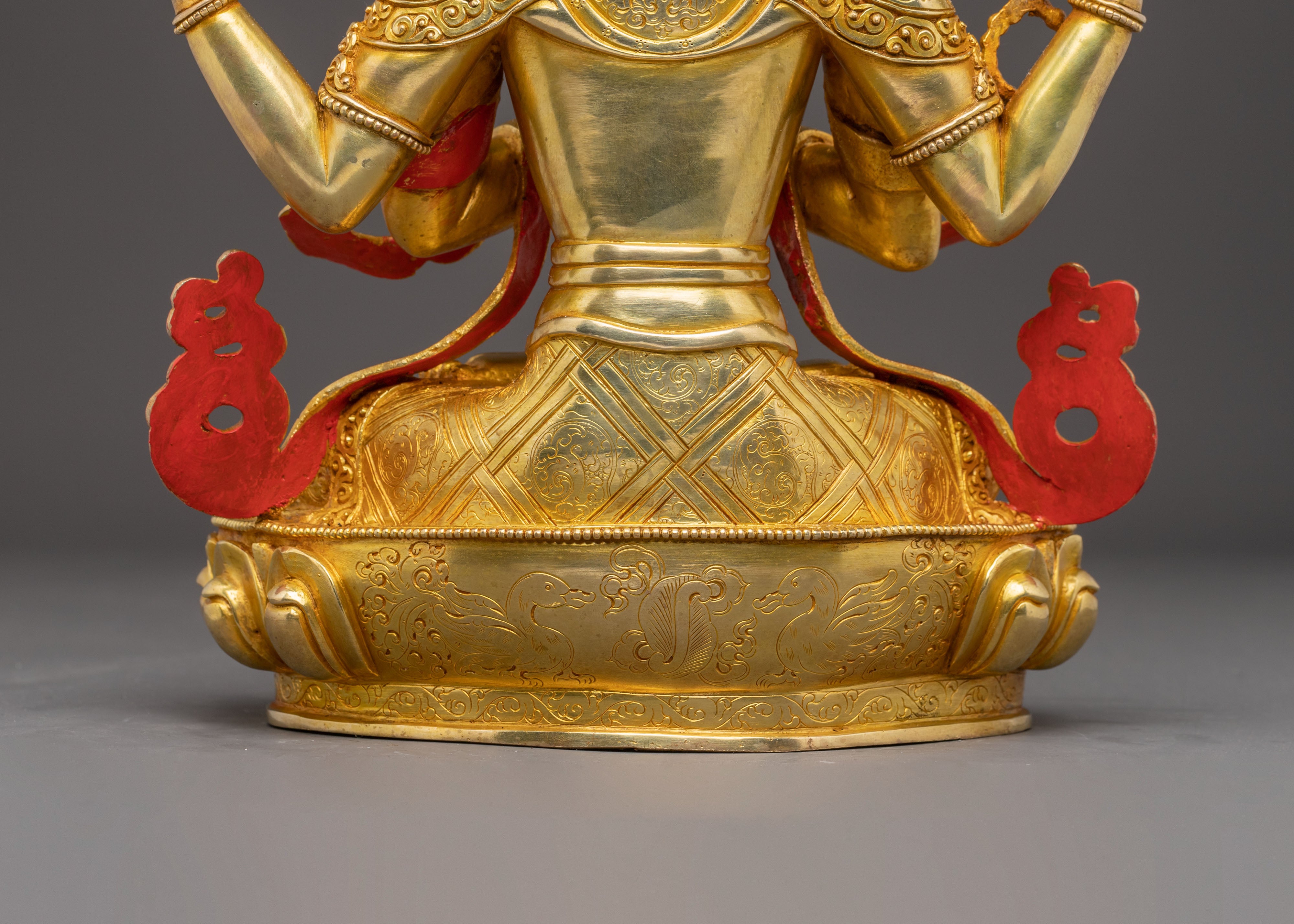 Handcrafted Statue of Chenrezig | Avalokiteshvara, Bodhisattva of Compassion