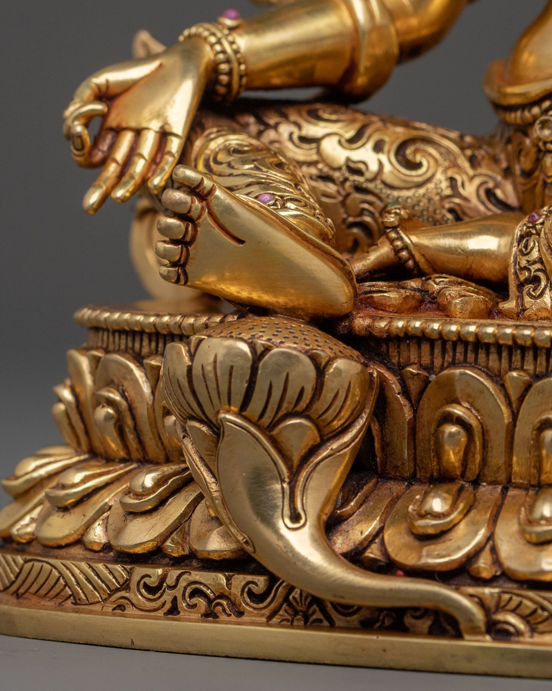 Himalayan Green Tara Statue | Sacred Figurine