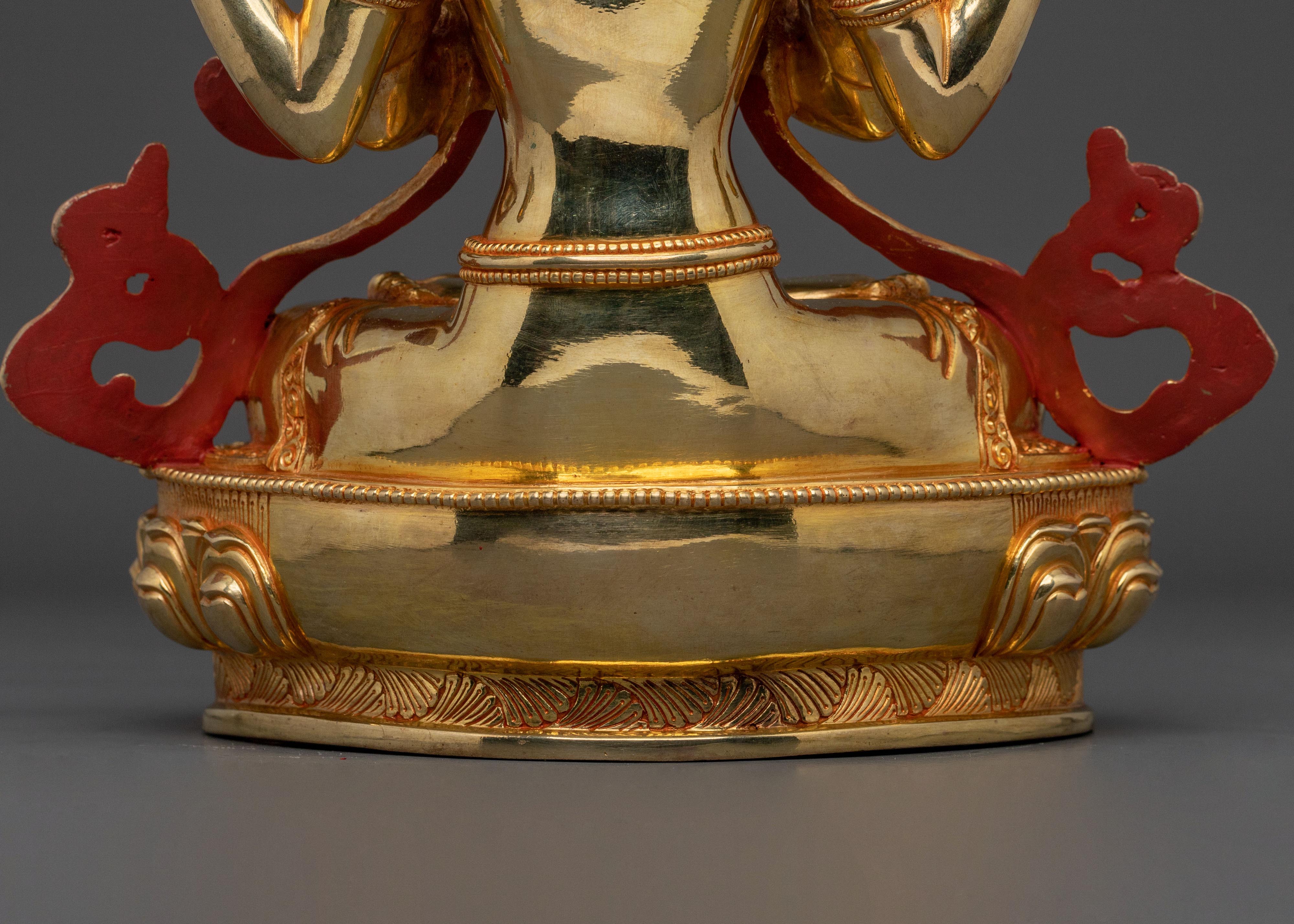Himalayan Four Armed Chenrezig Statue | Home Decor