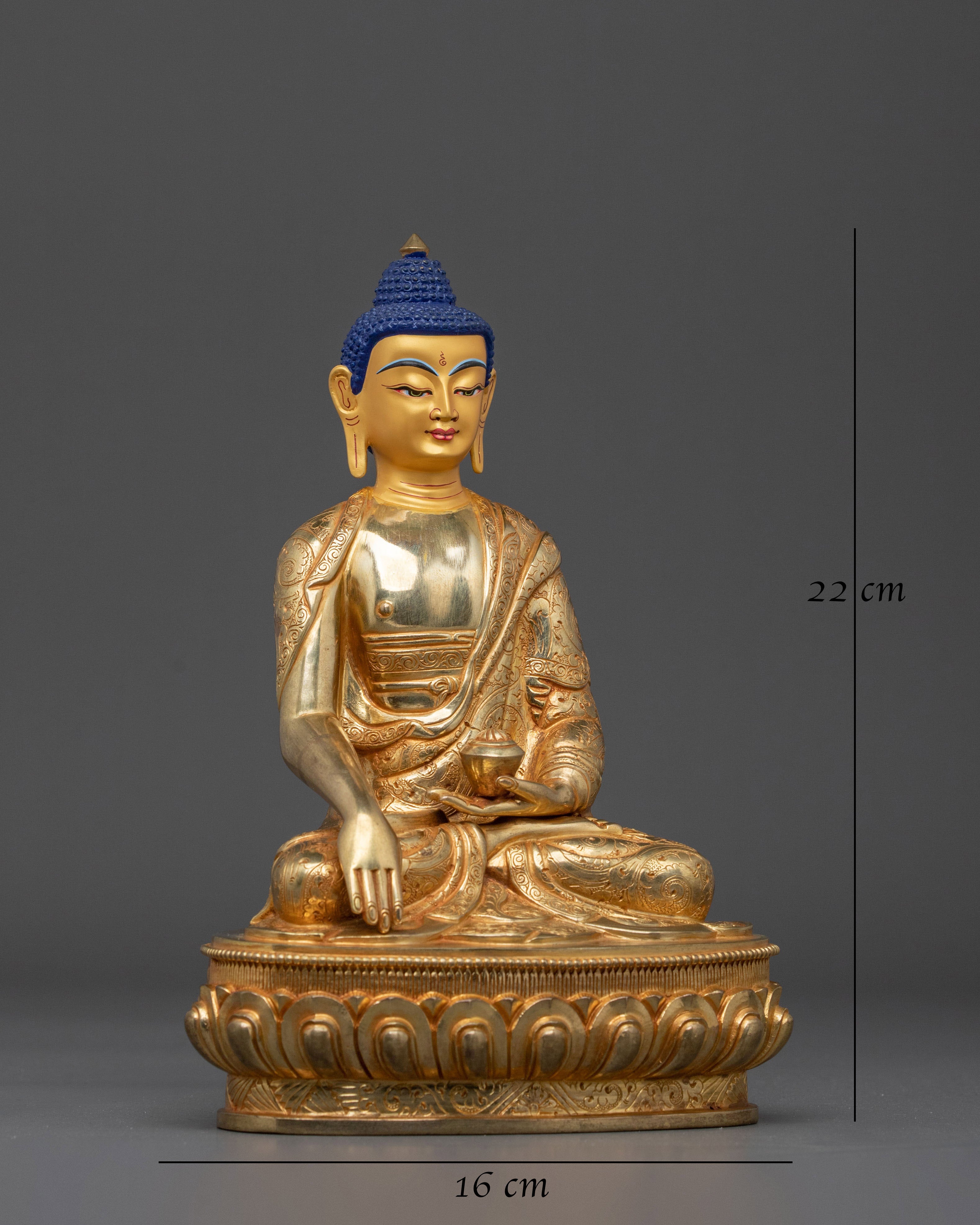 Buddhist Altar Decor Shakyamuni Sacred Statue