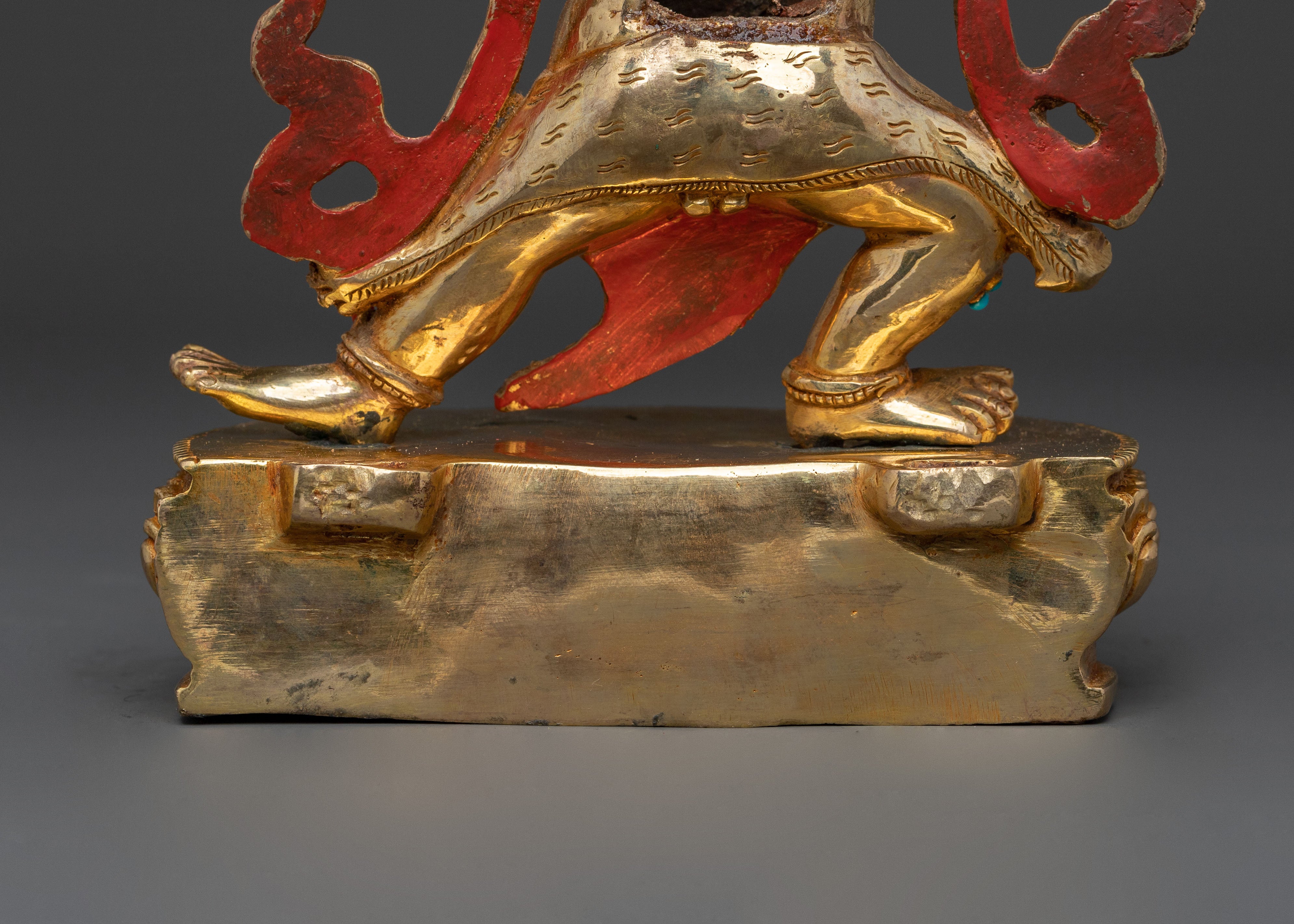 Thunderbolt Holder Vajrapani Icon | Buddhist Wrathful Deity Sculpture