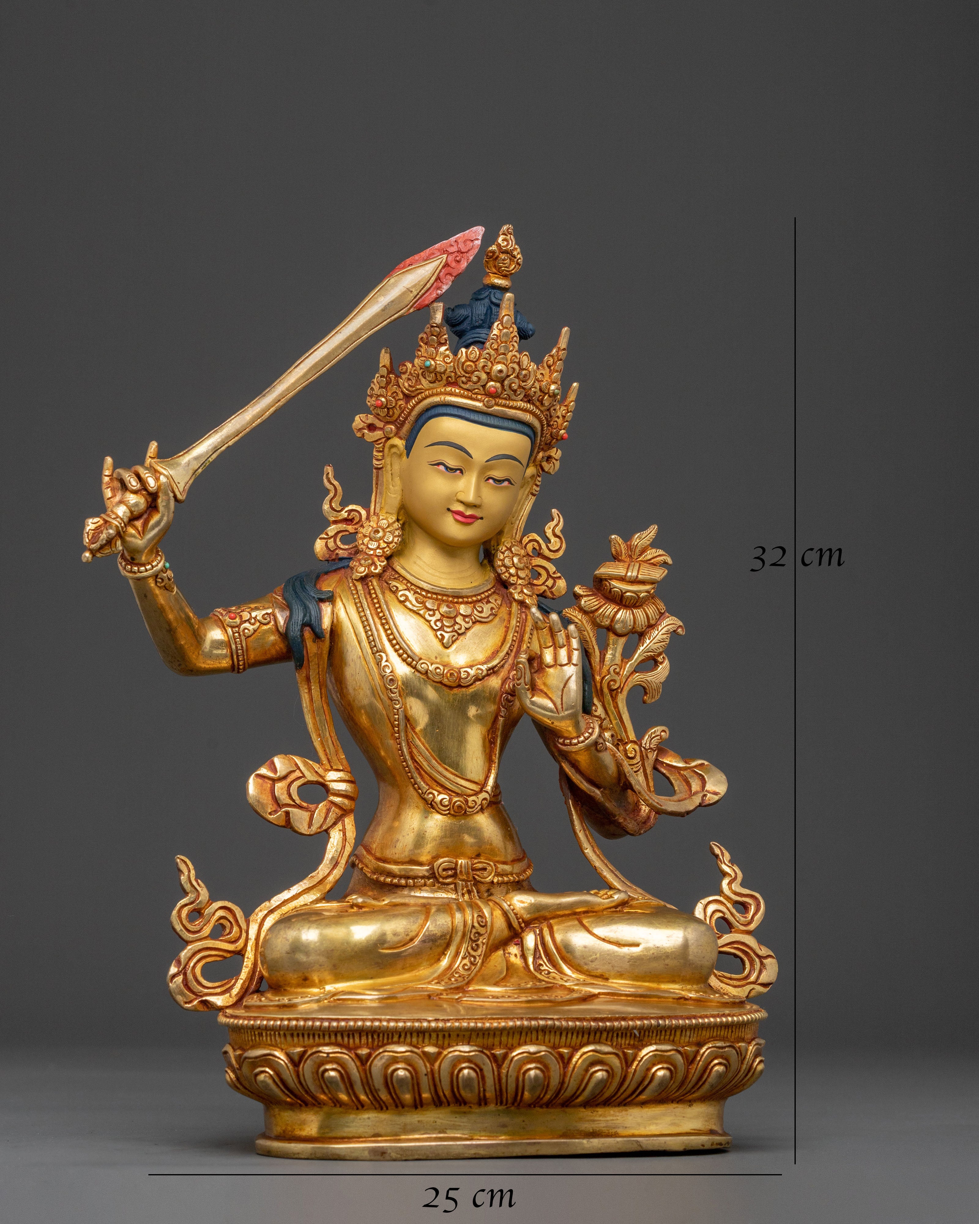 Manjushri Statue: Embodiment of Wisdom