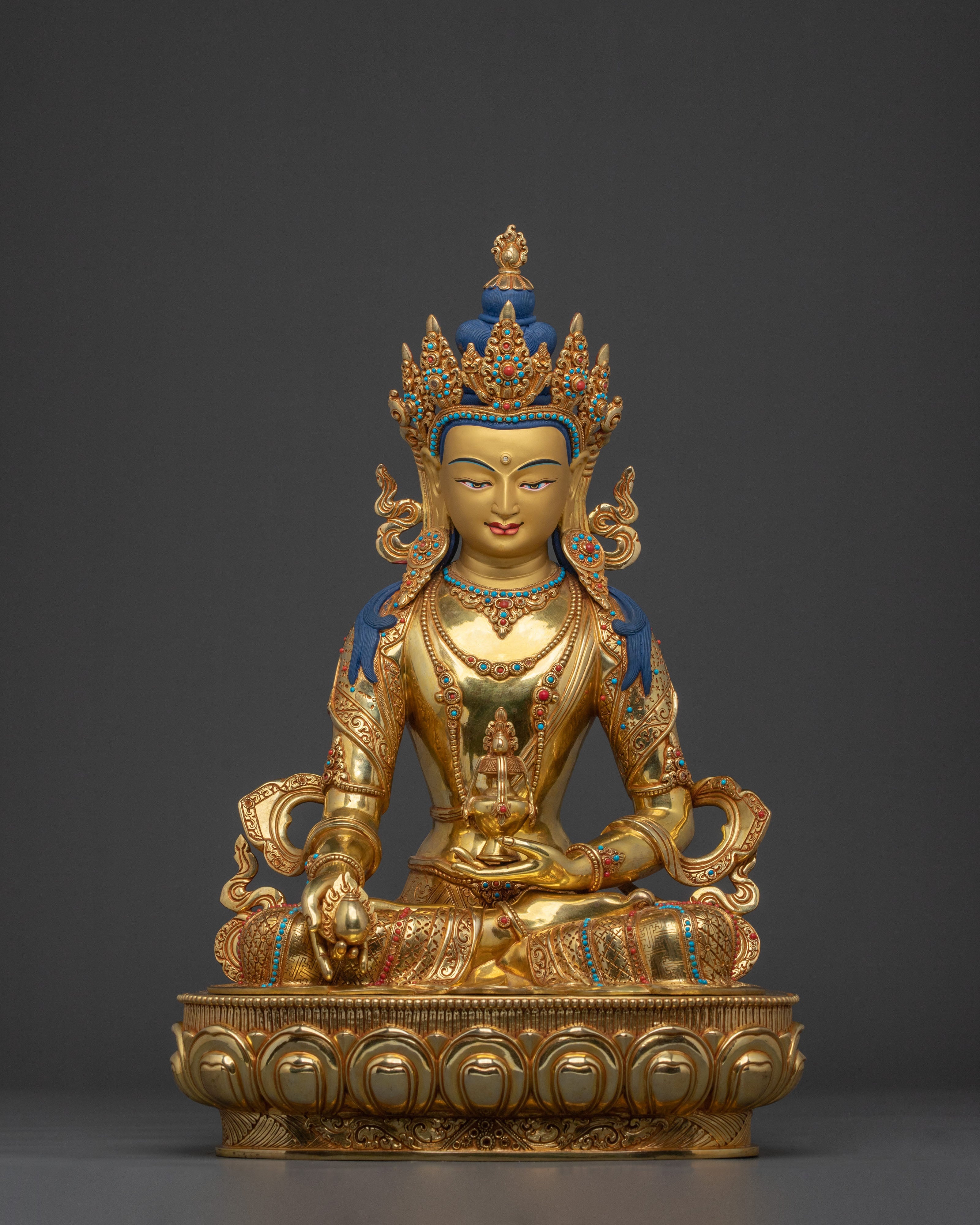 Kshitigarbha Sculpture | Tibetan Bodhisattva Figurine