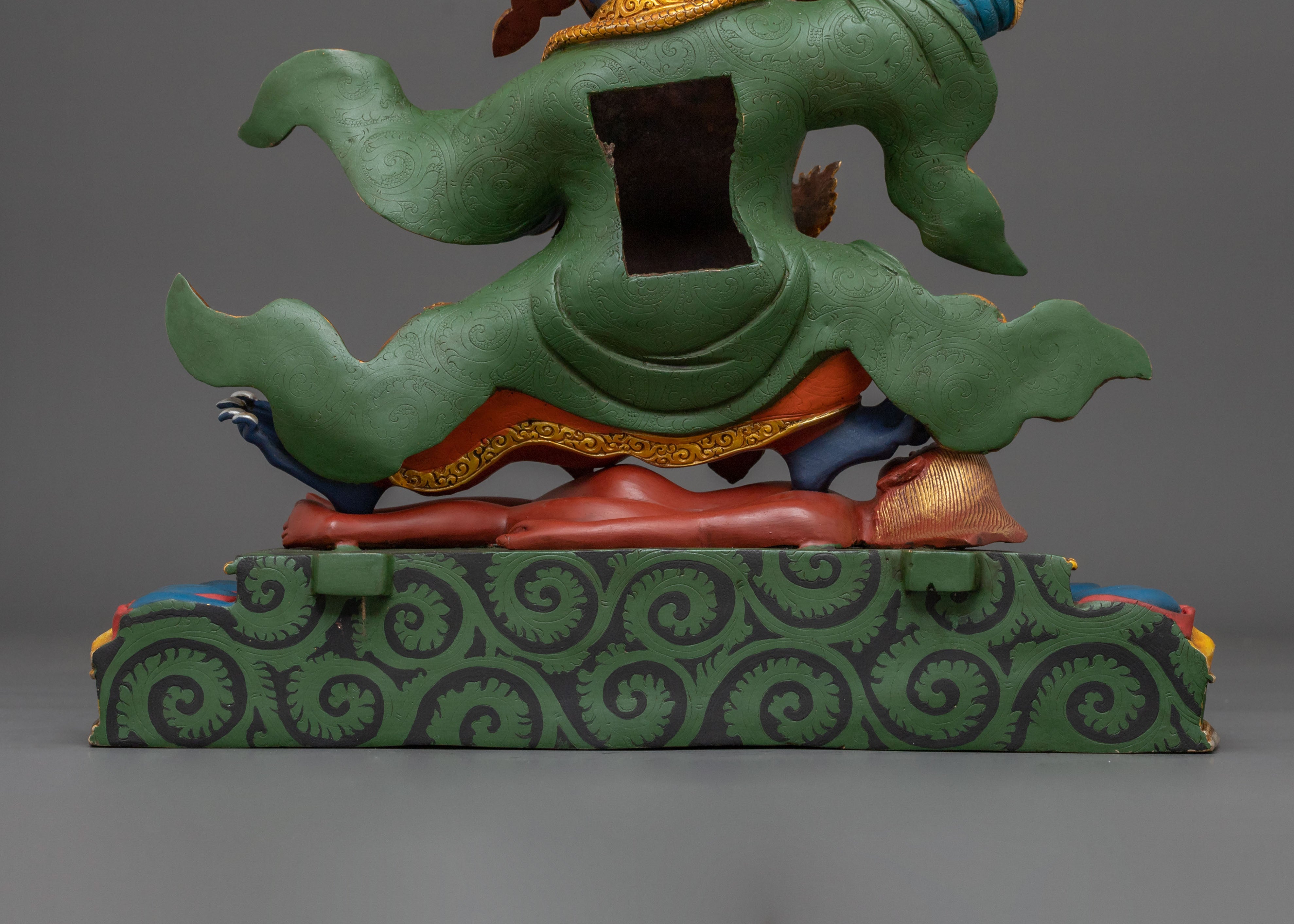 Handmade Mahakala Bernakchen Sculpture | Home Decor