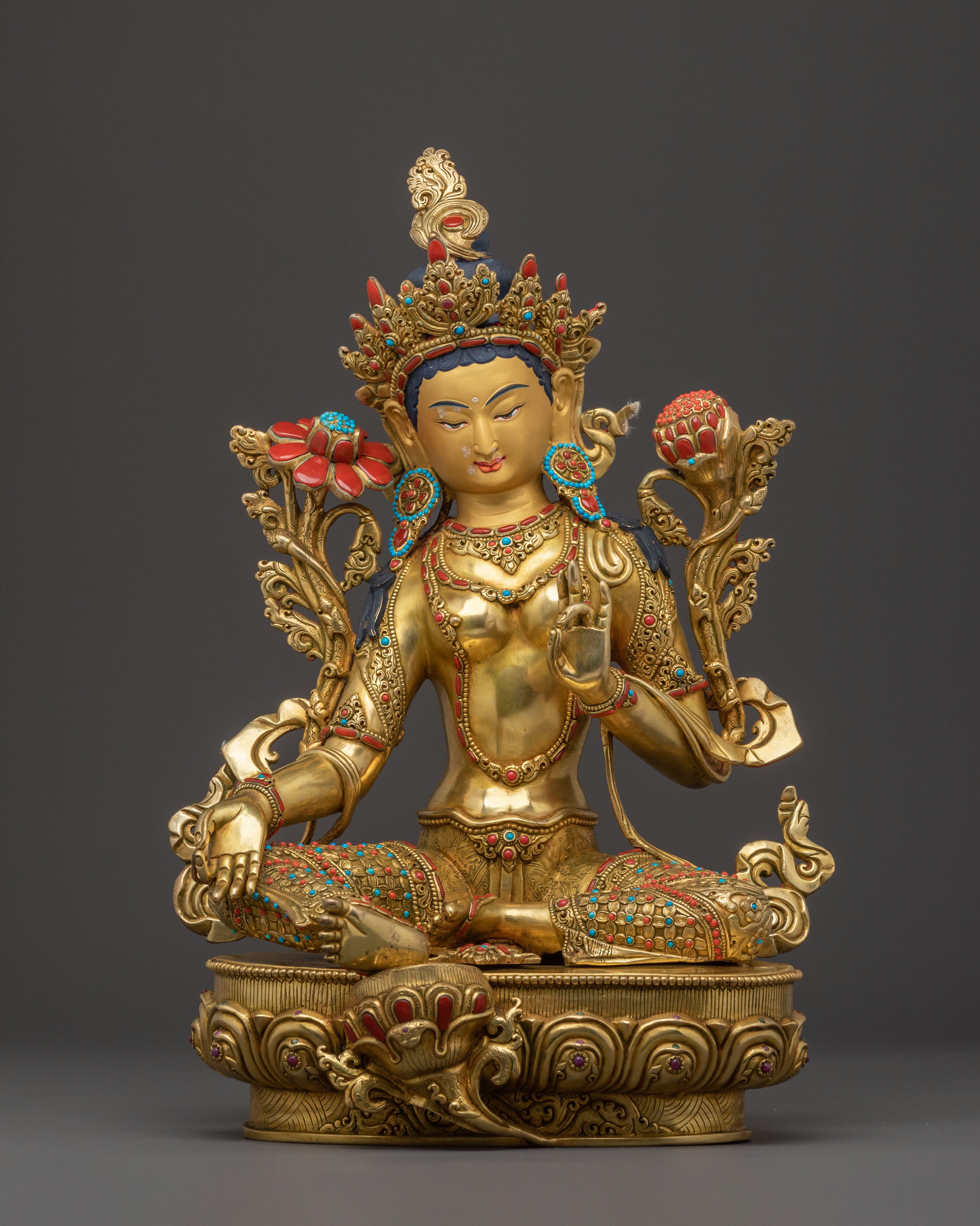 Green Tara Statue