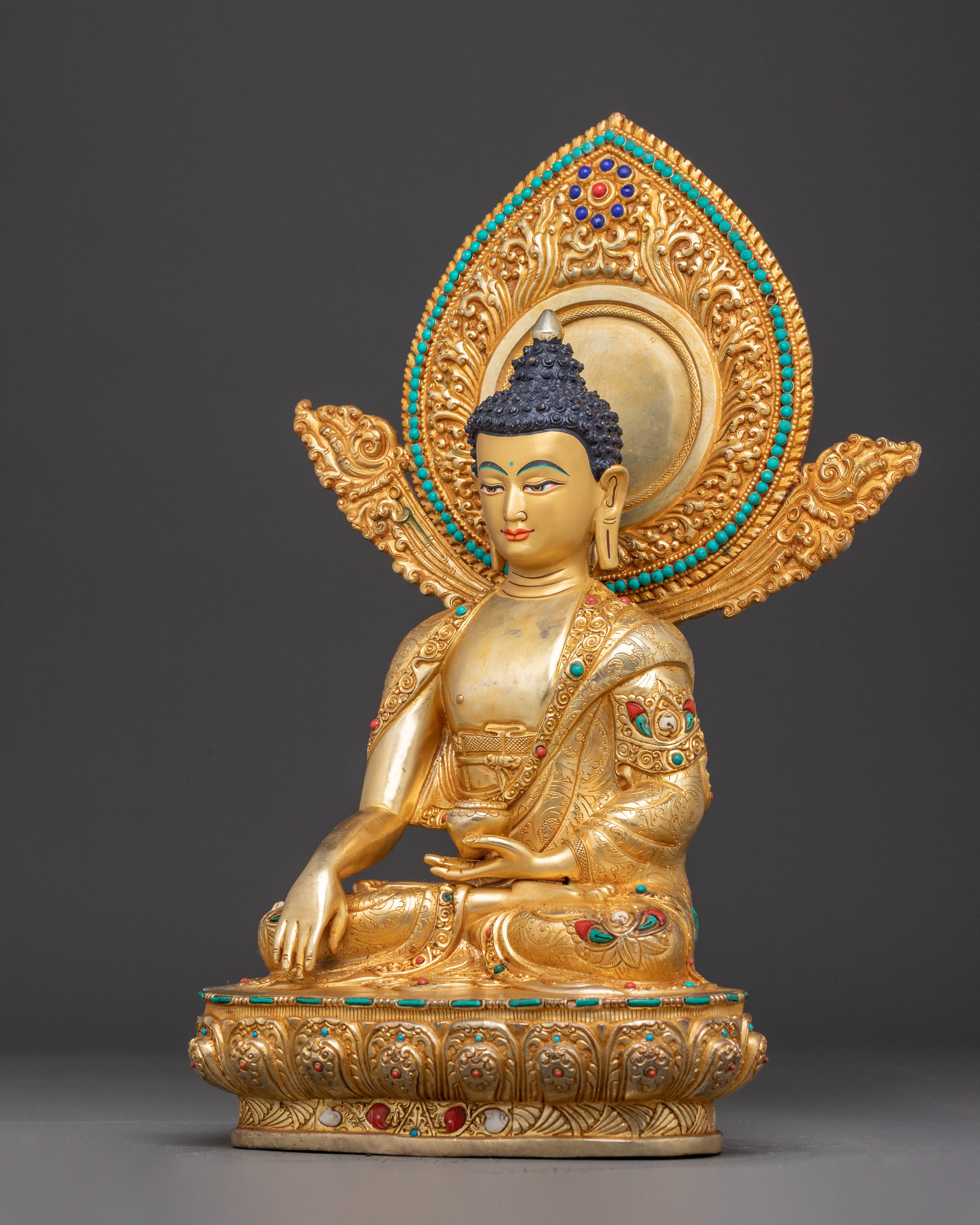 Buddha Shakyamuni Handmade Copper Statue