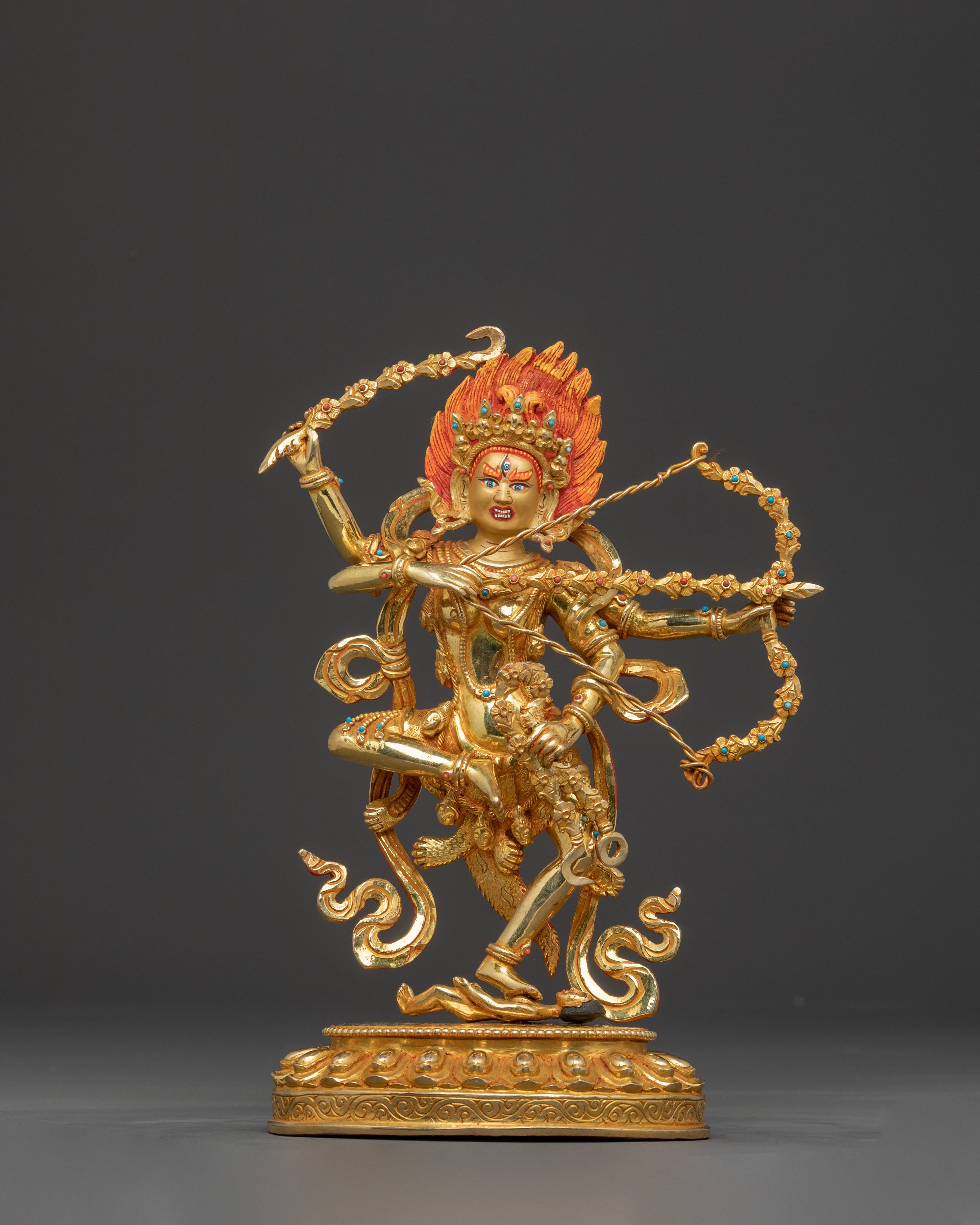 Kurukulla Spiritual Figurine | Divine Enchantress Dakini Sculpture