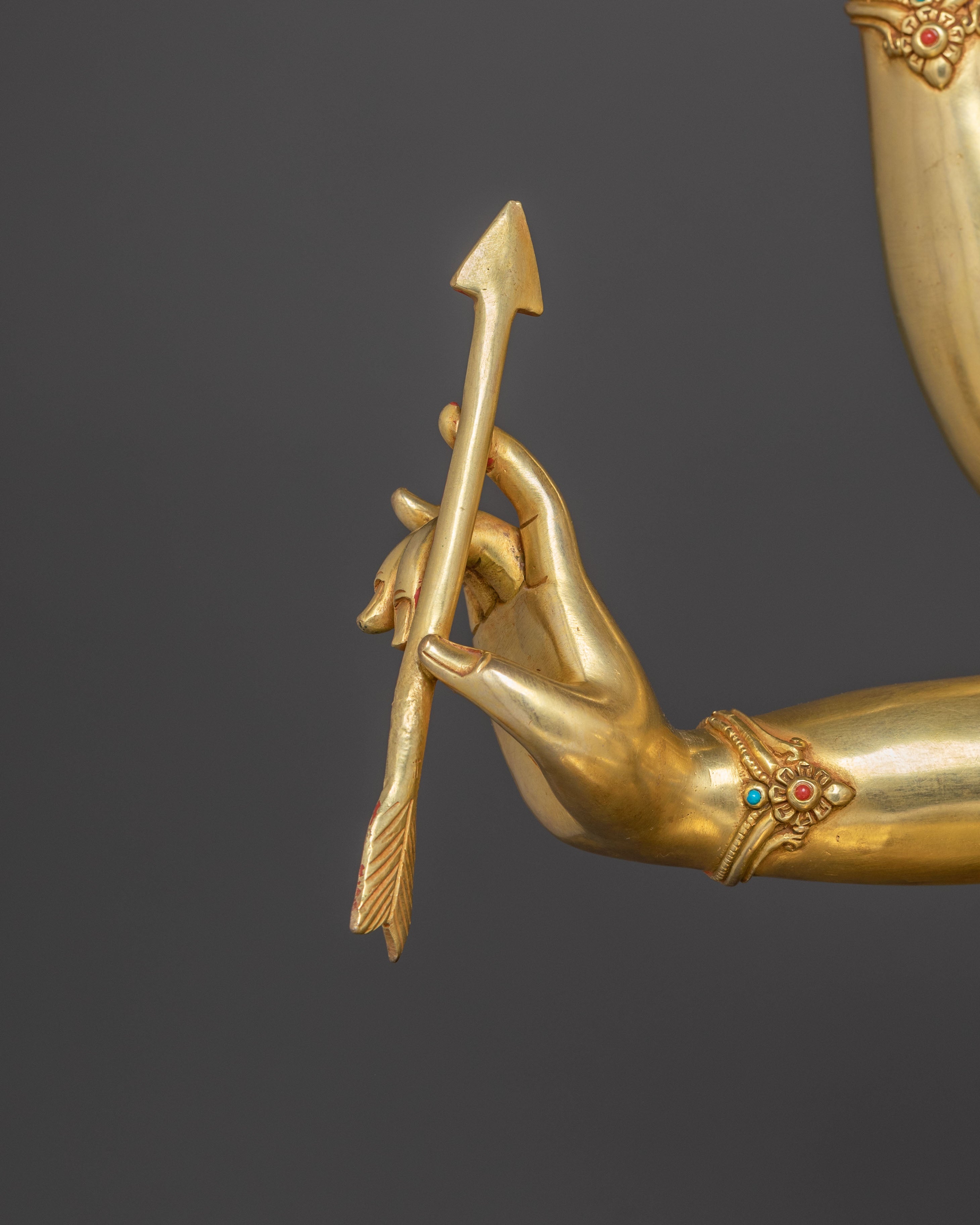 Handcrafted Namgyalma Sacred Statue – 24K Gold Gilded Masterpiece