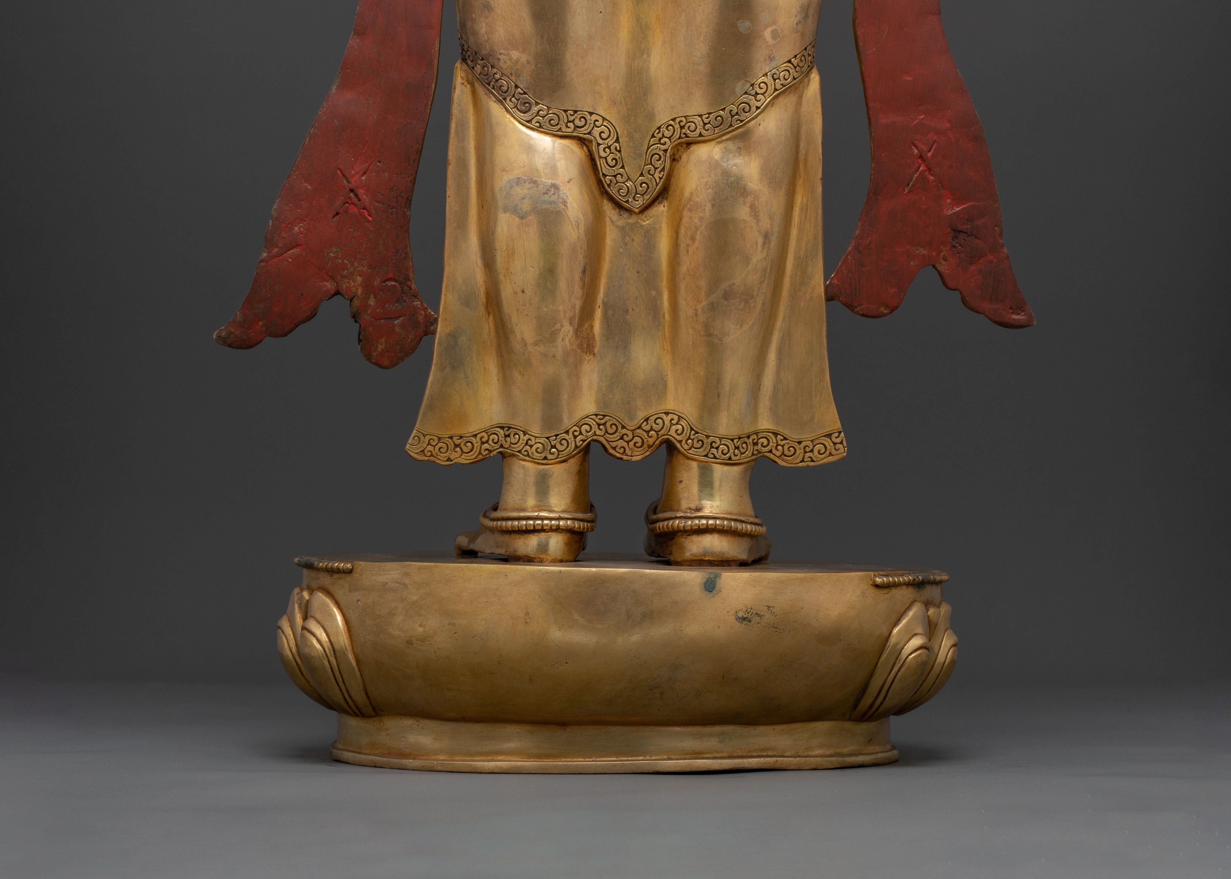 Exquisite Standing Tara Statue | 24K Gold Gilded