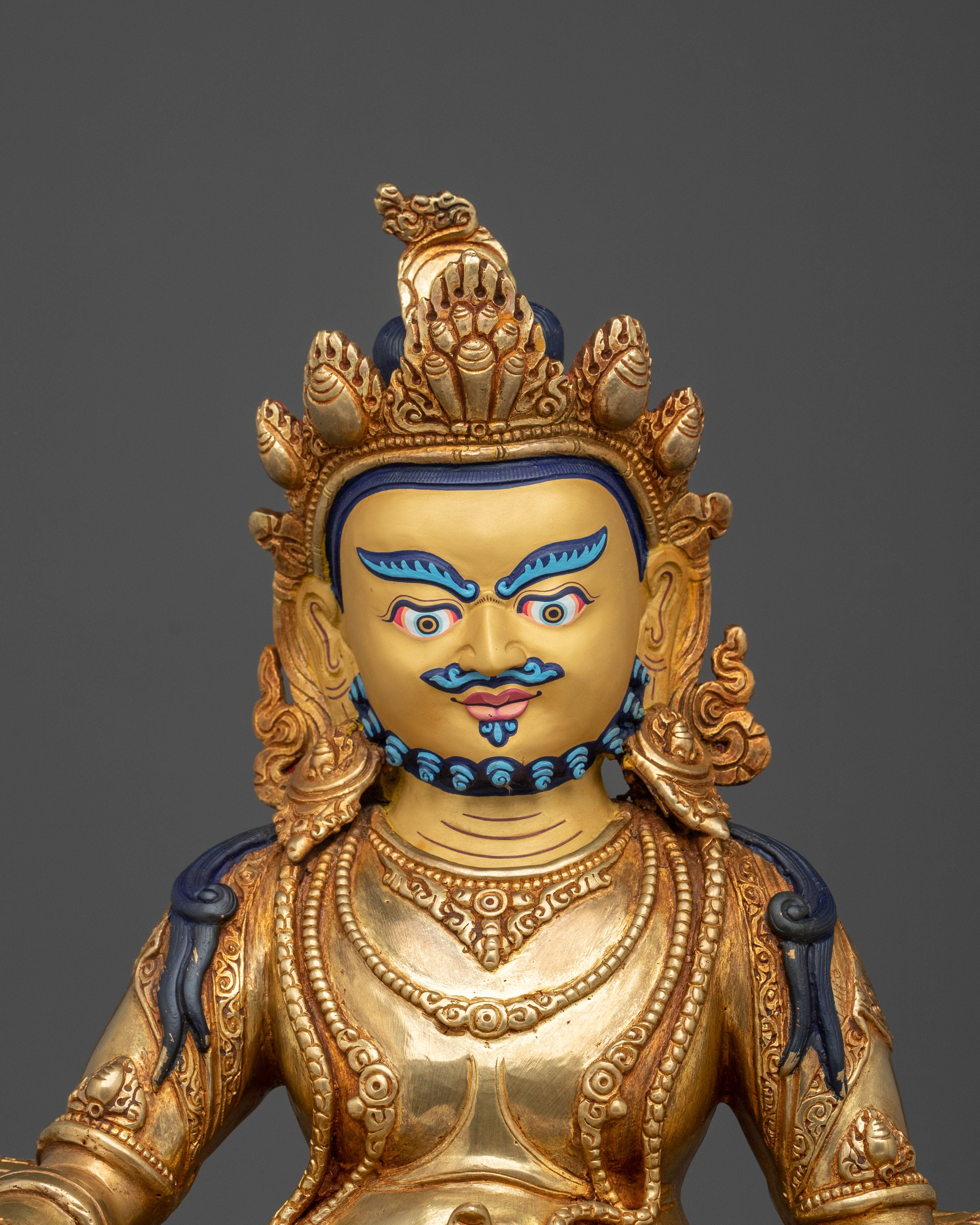 Tibetan Wealth God Dzambhala Sculpture | Representing Abundance