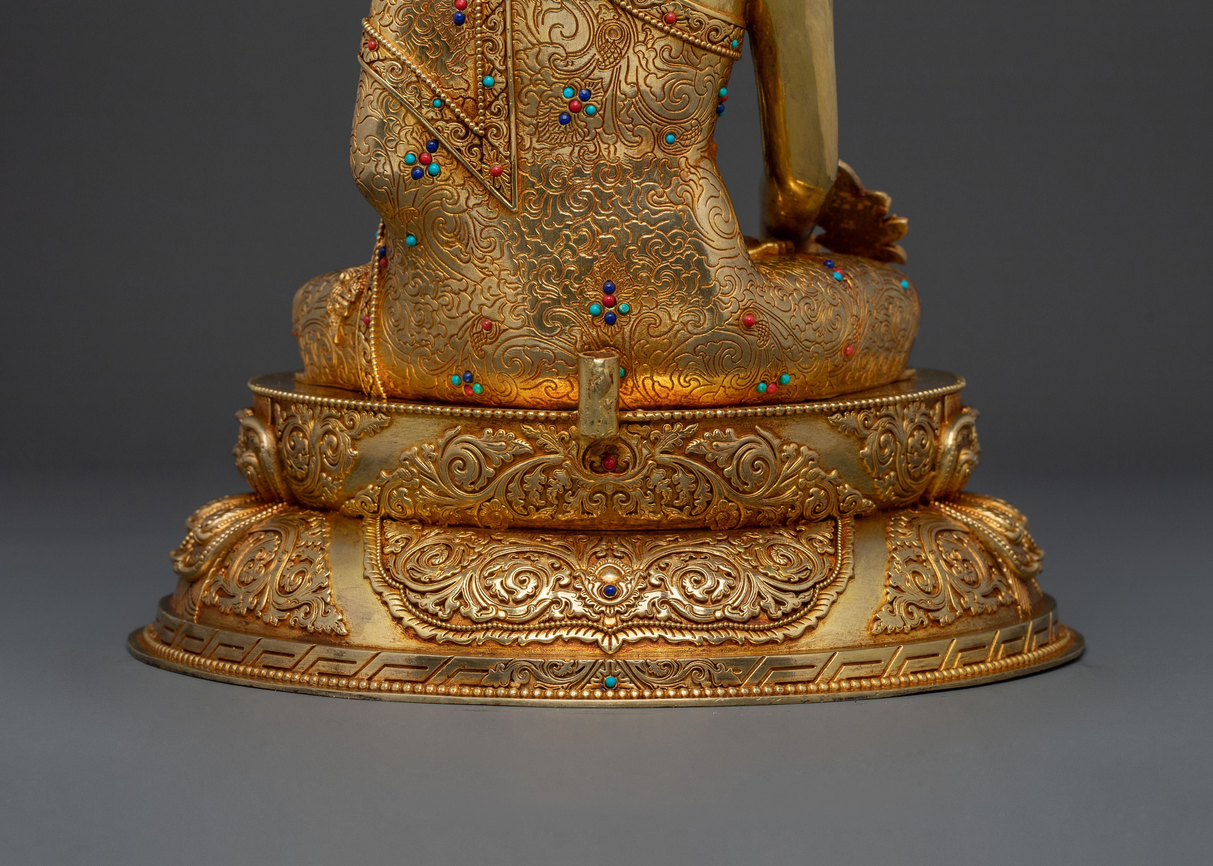 Lord of Lapis Lazuli Medicine Buddha | 24K Gold Gilded