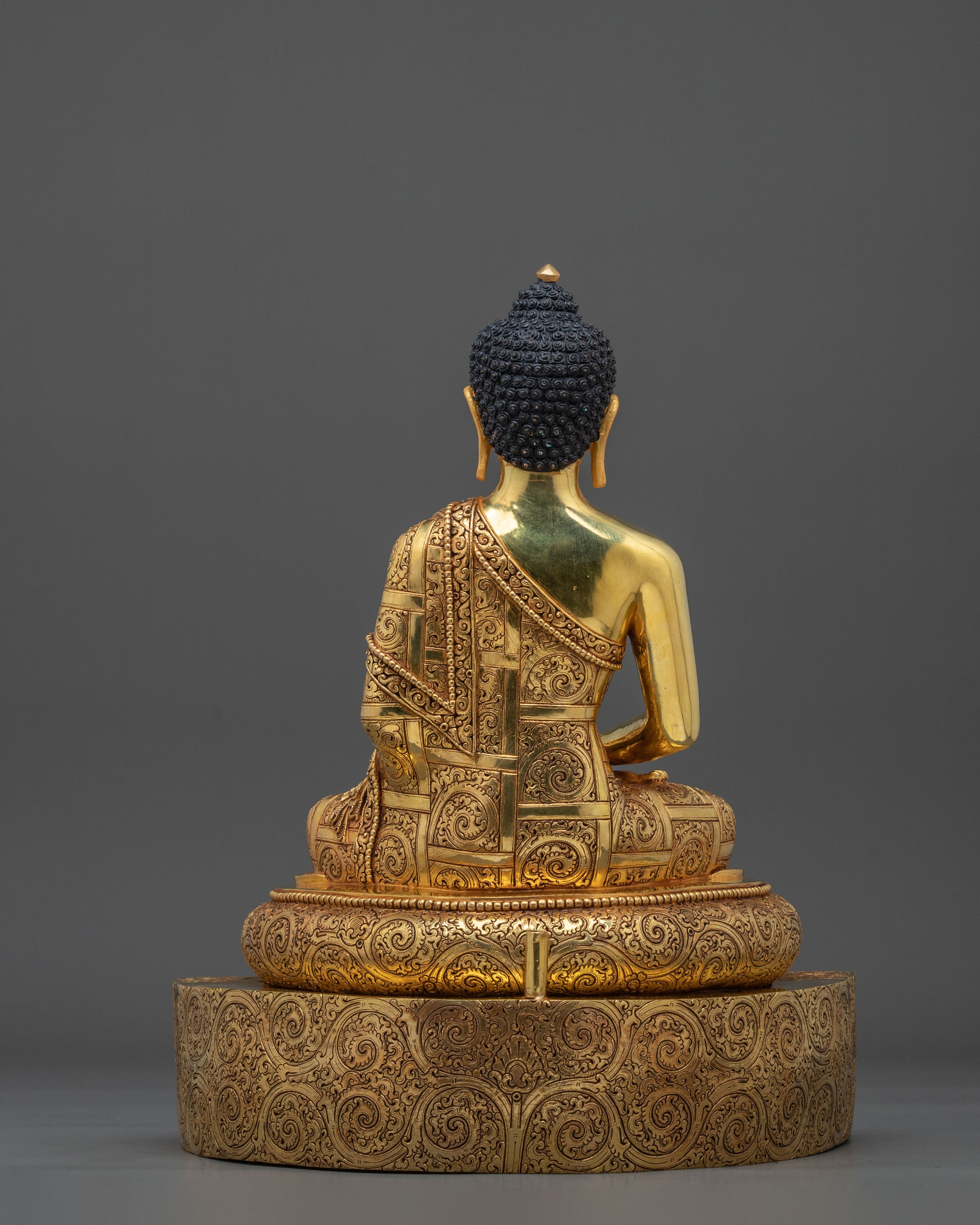 Three Buddha Golden Statue Set | Buddhist Sculpture Collection