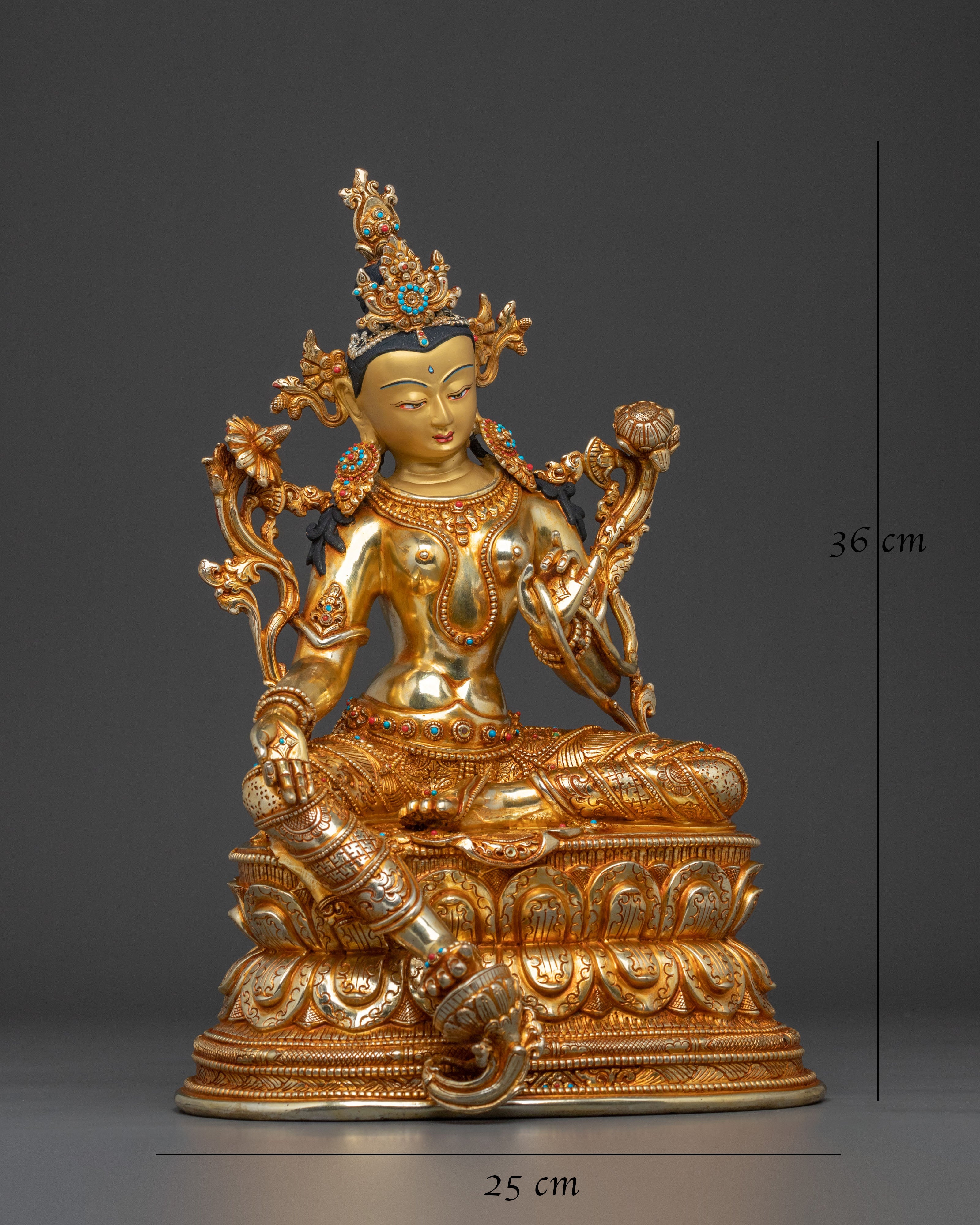 Green Tara Spiritual Statue | Female Bodhisattva