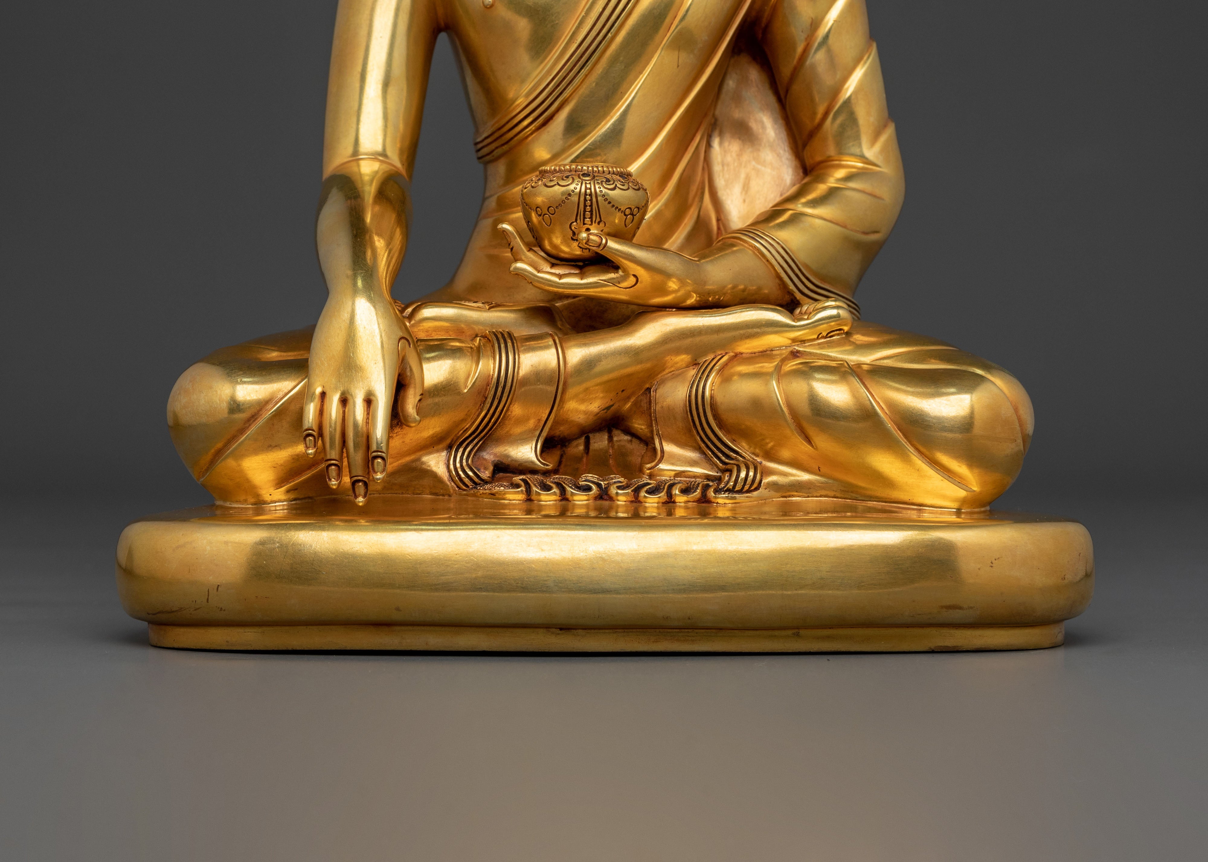 Golden Shakyamuni Buddha Statue | Home Decor