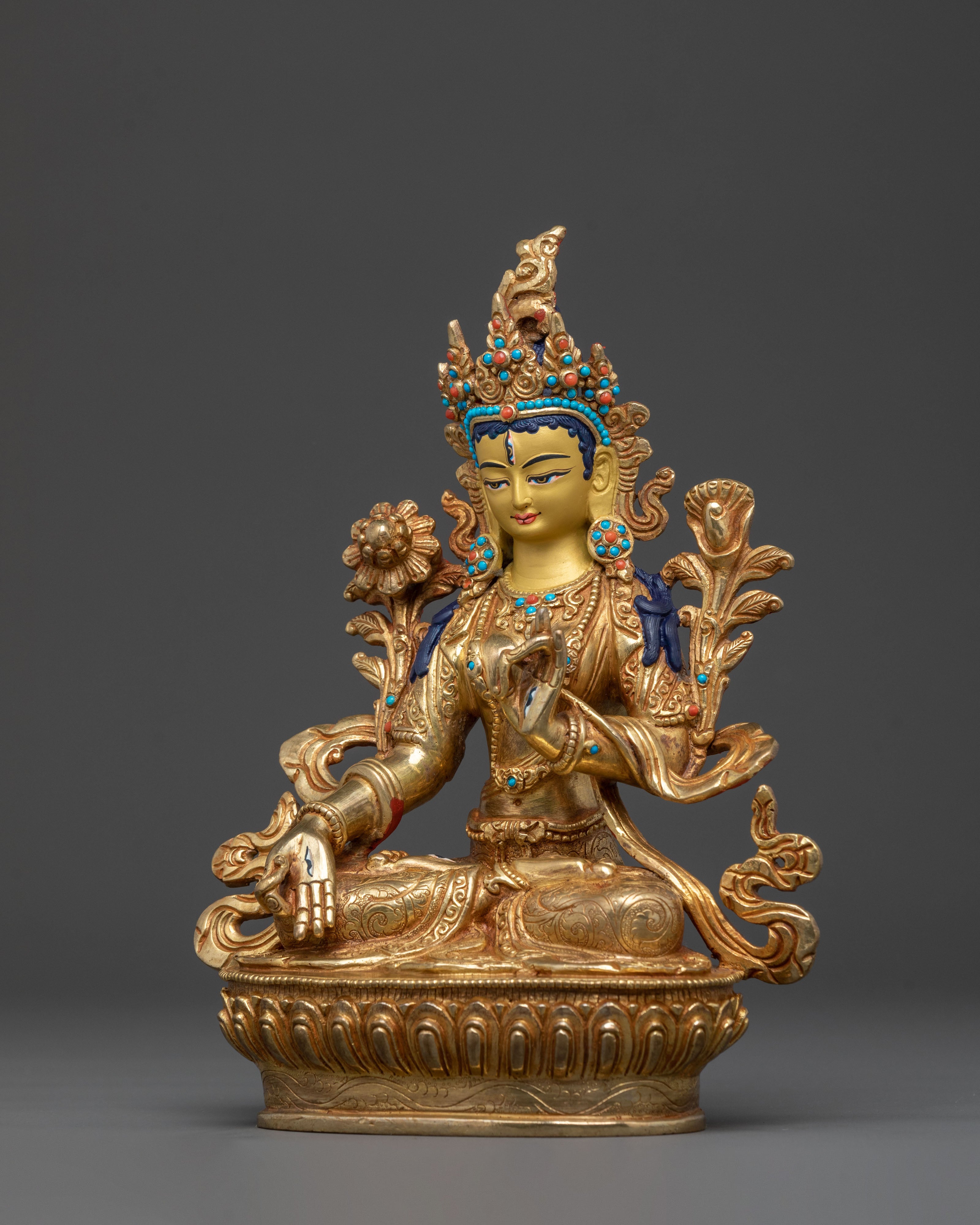 White Tara Statue of Serenity | Goddess of Compassion