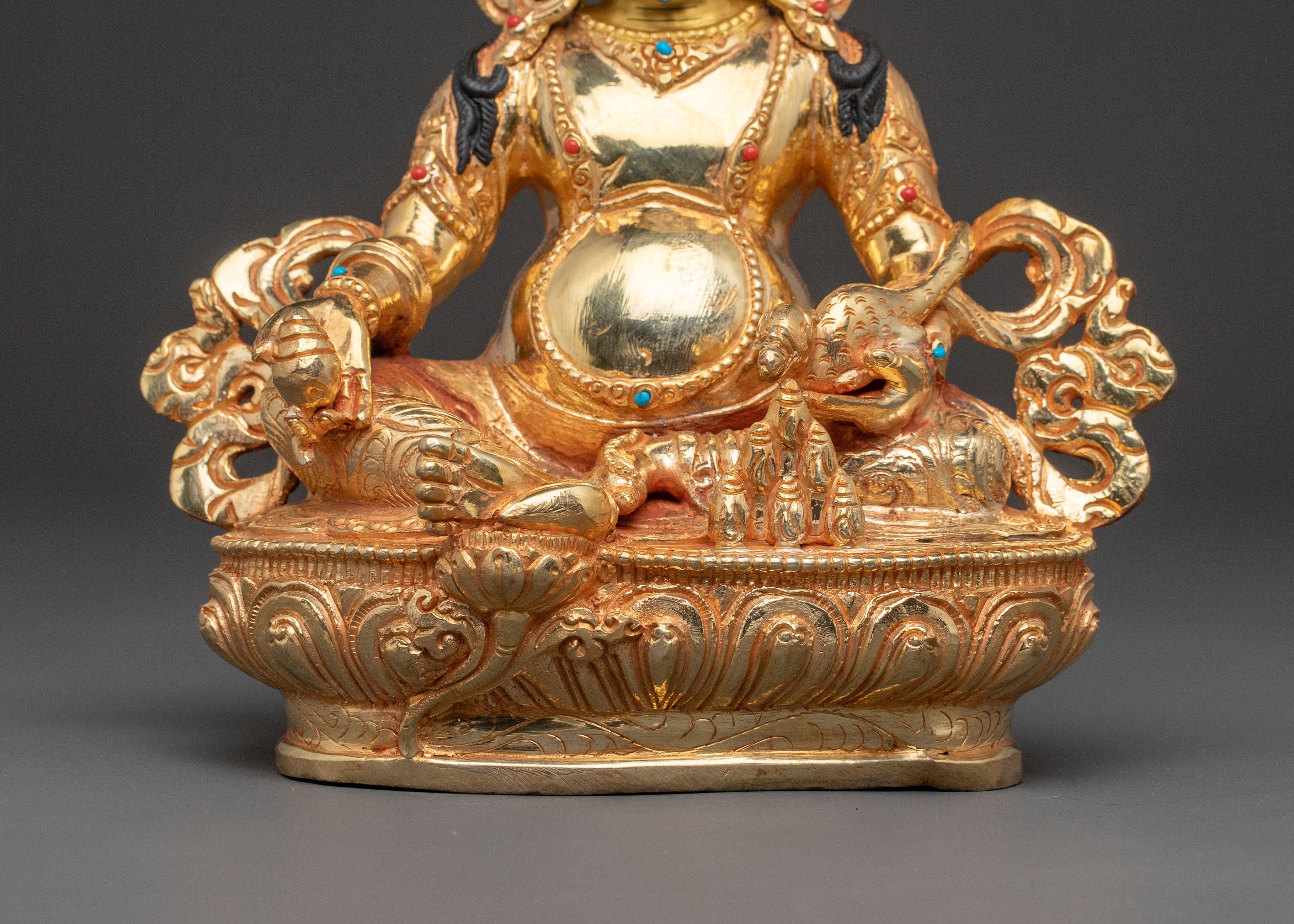 Lord Dzambhala Abundance Statue | Altar Decor