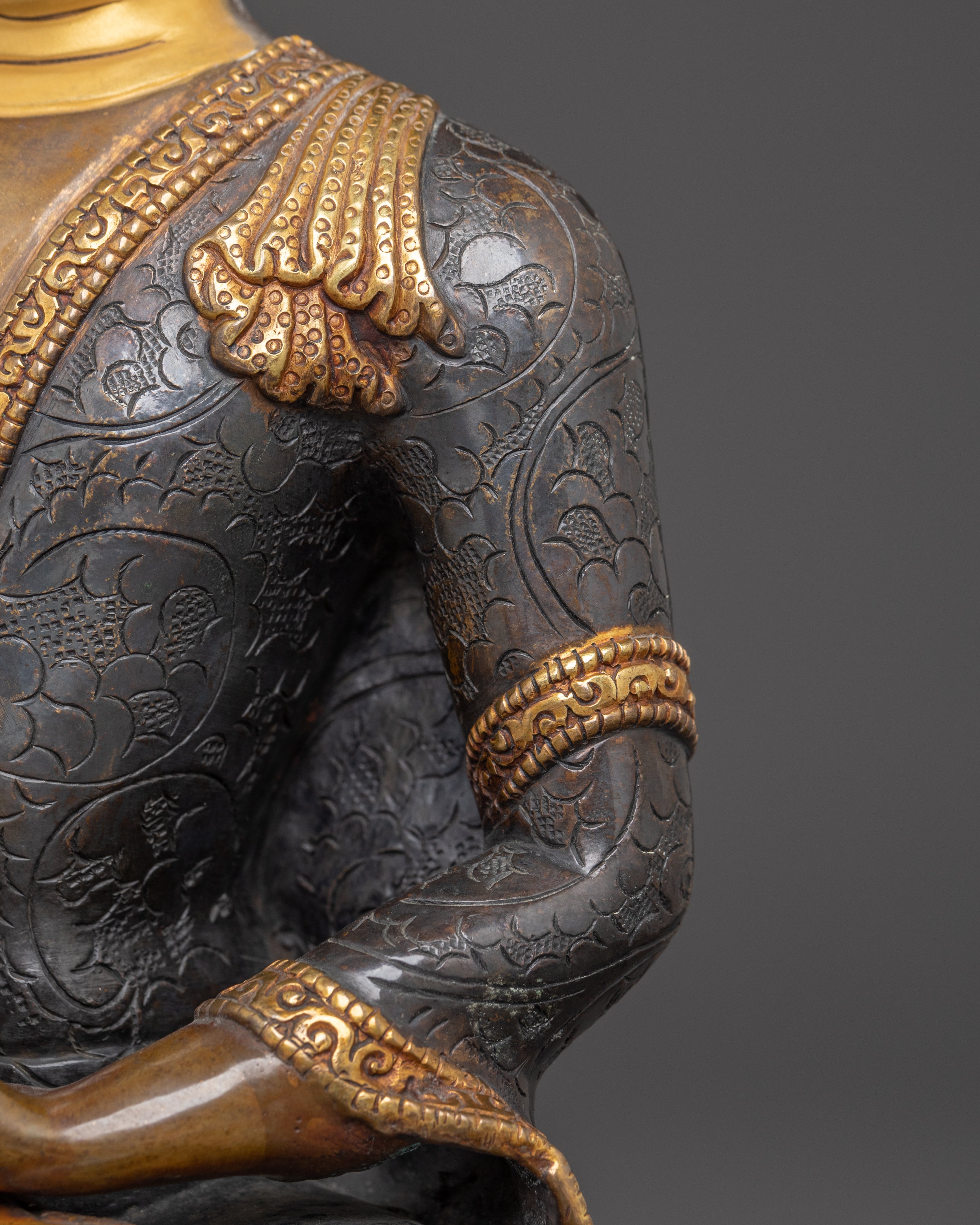 Himalayan Buddha Shakyamuni Copper Statue | Buddhist Decor Artwork