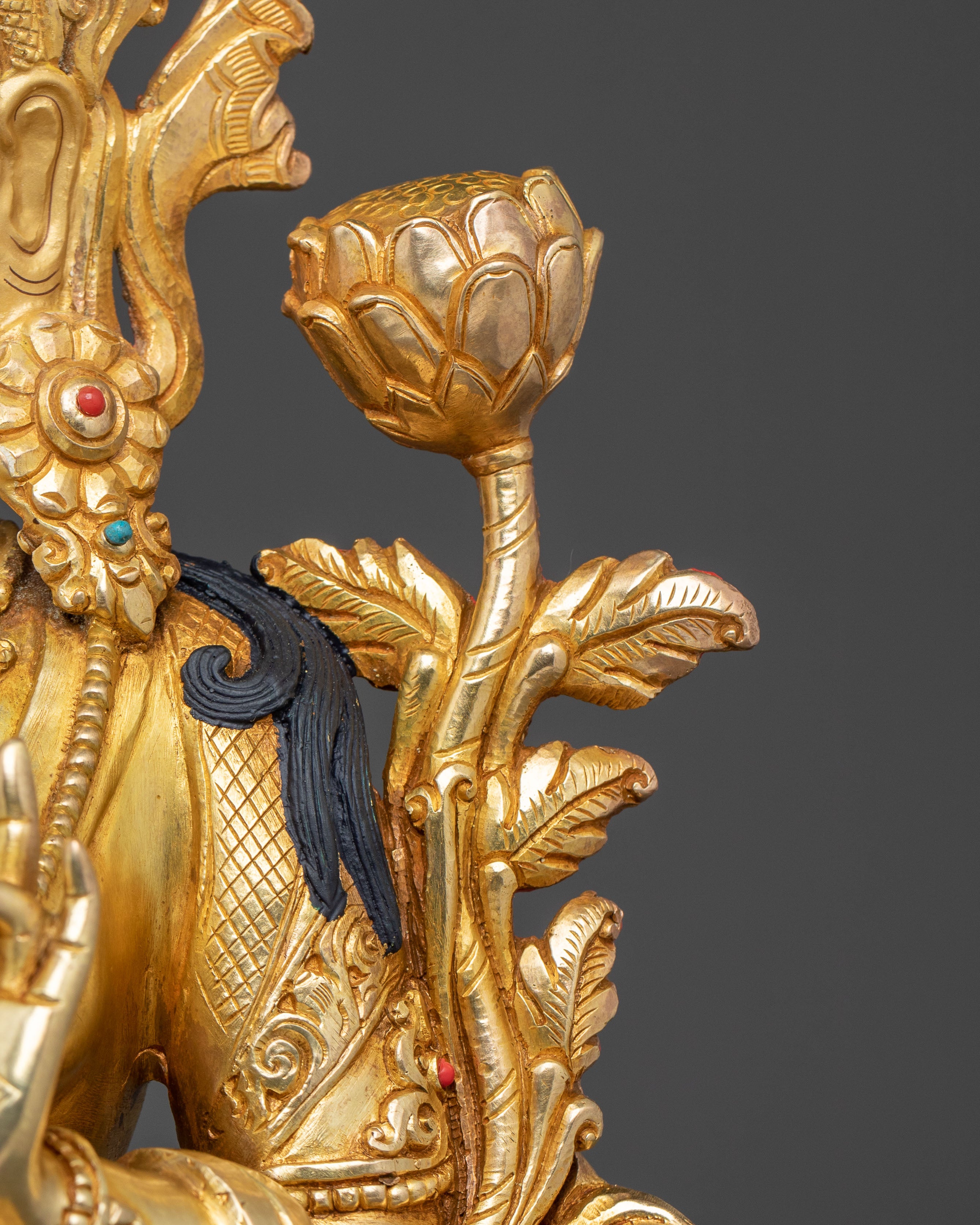 Green Tara Buddhist Statue | Sacred Figure