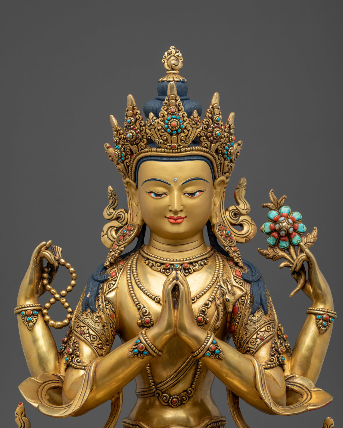 henrezig Statue with 24K Gold Coating