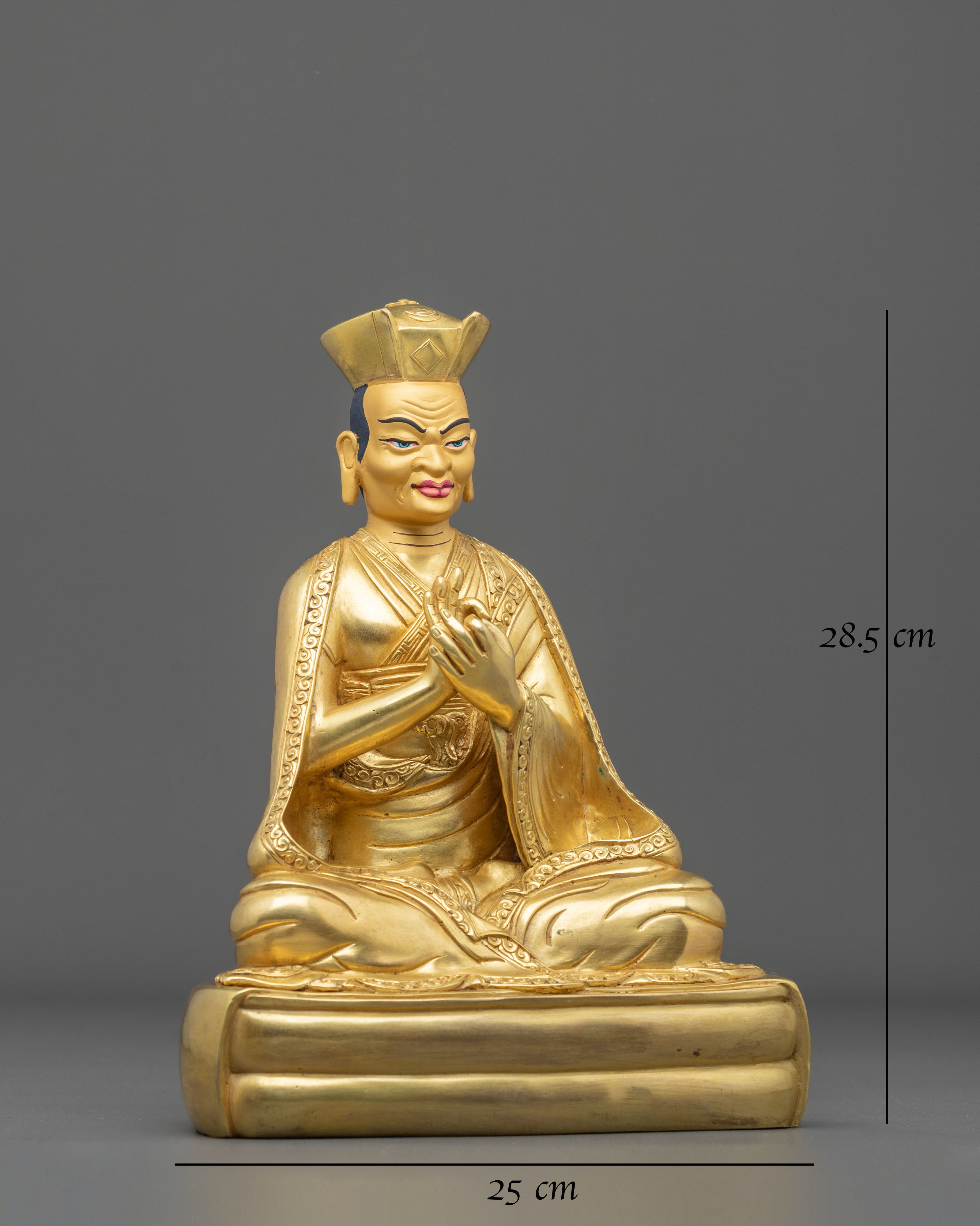 Karmapa Kagyu Tradition Statue | 24K Gold Gilded