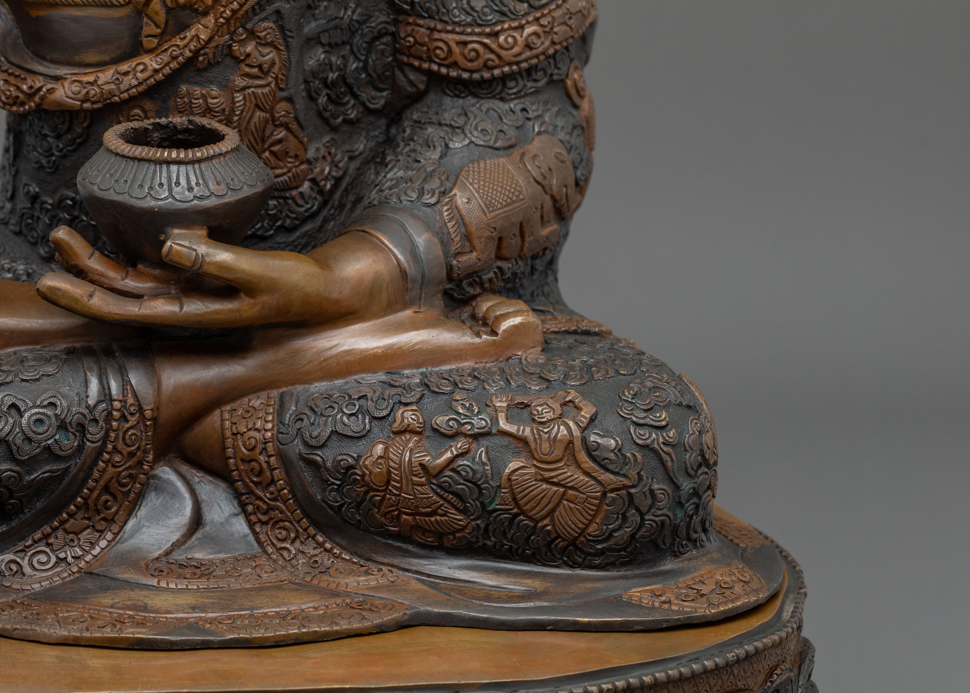 Shakyamuni Buddha Statue | Oxidized Figurine with Acrylic Painting