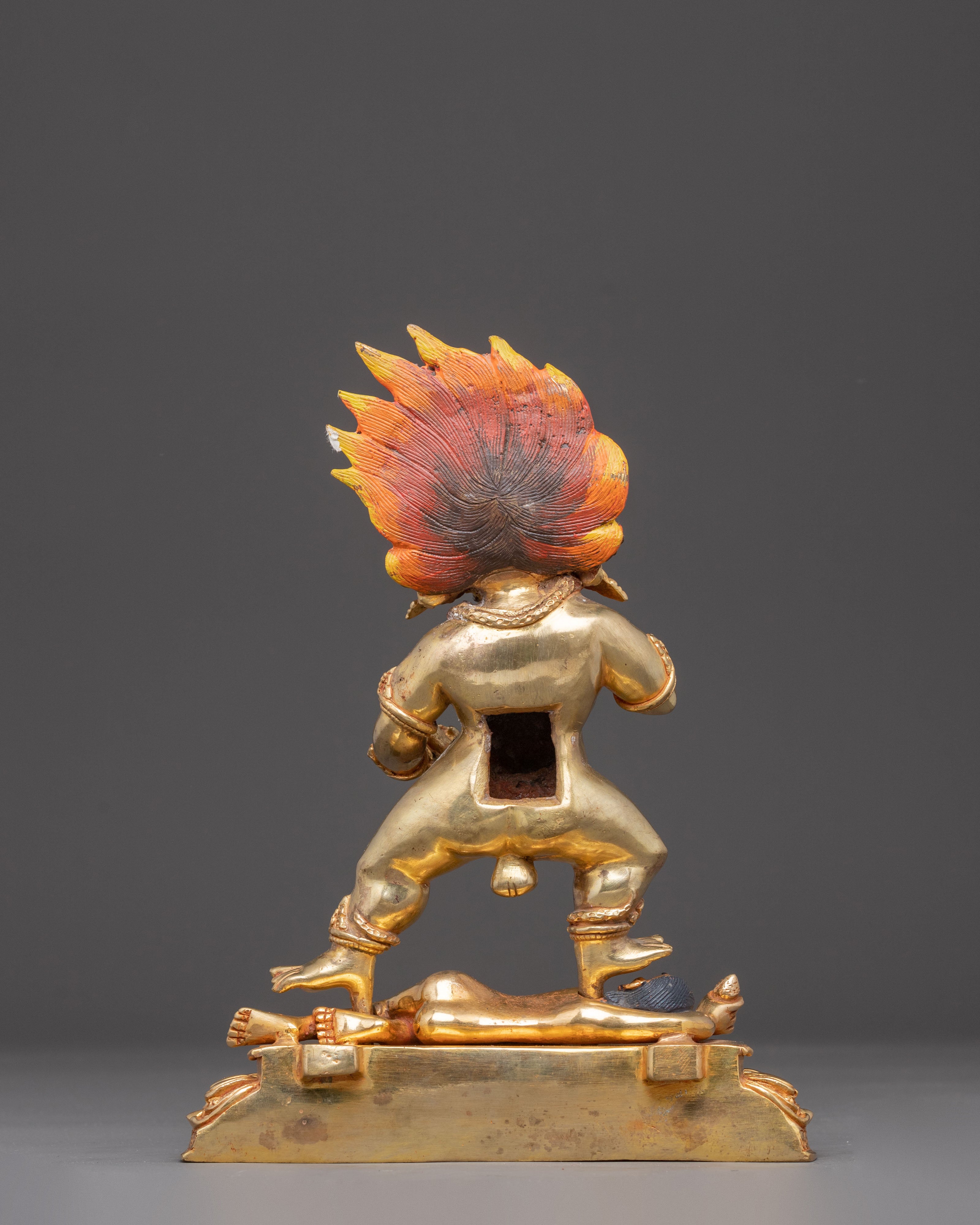 Black Dzambhala Statue: Buddhist Wealth Deity