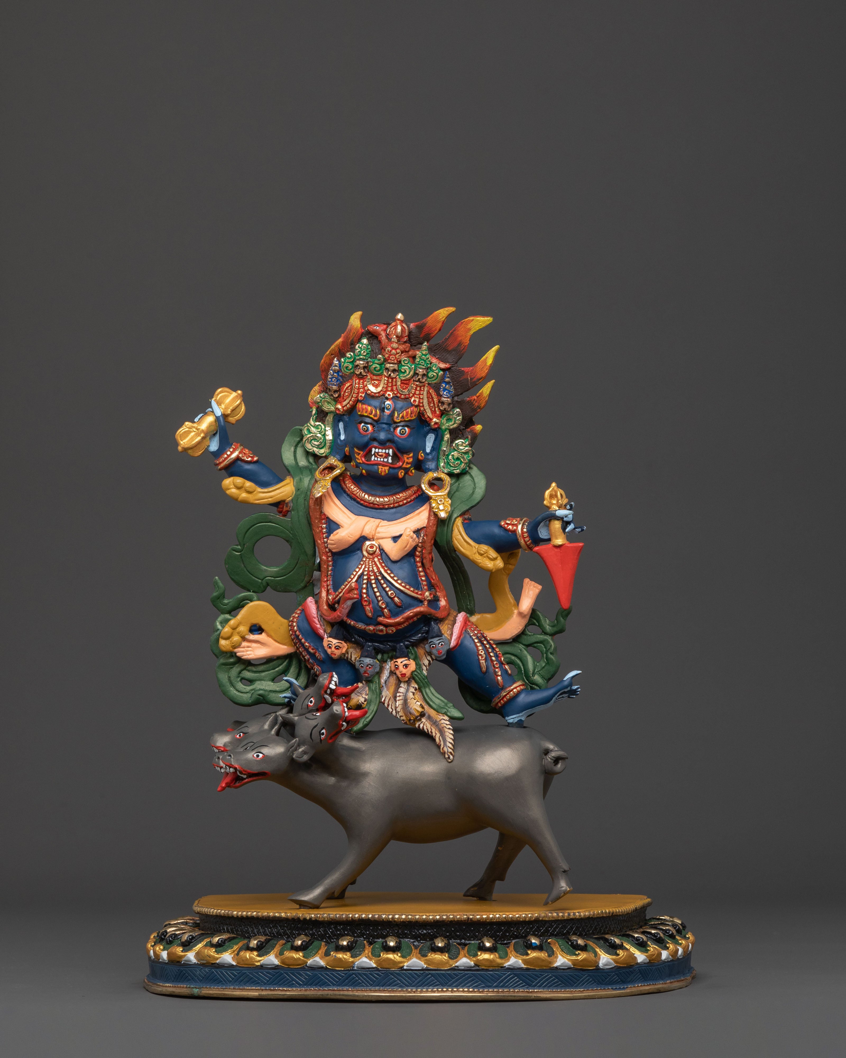 Handcrafted Dorje Gotrab Statue | Wrathful Deity
