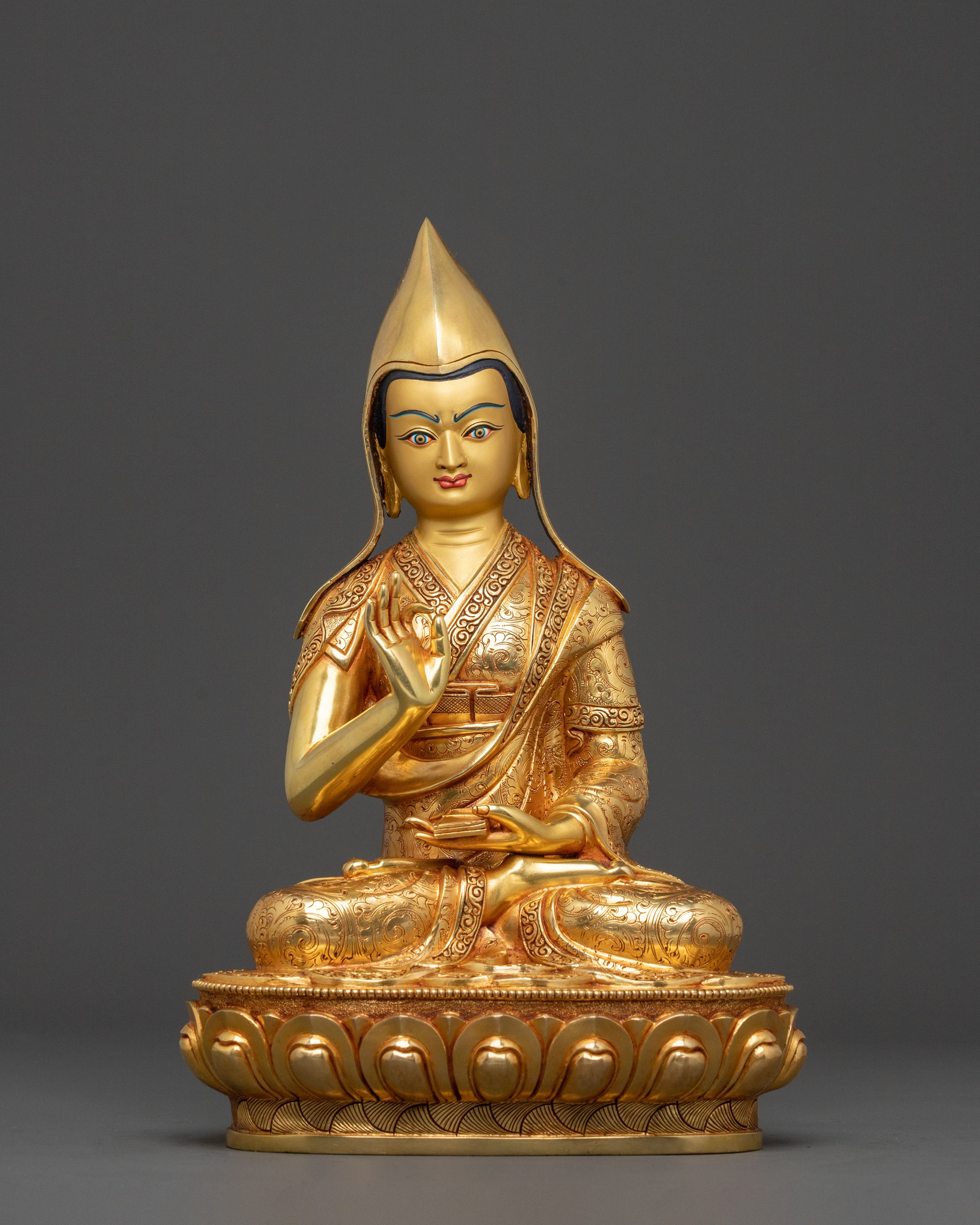 Tsongkhapa and Disciples Figure | Tibetan Buddhist Decor