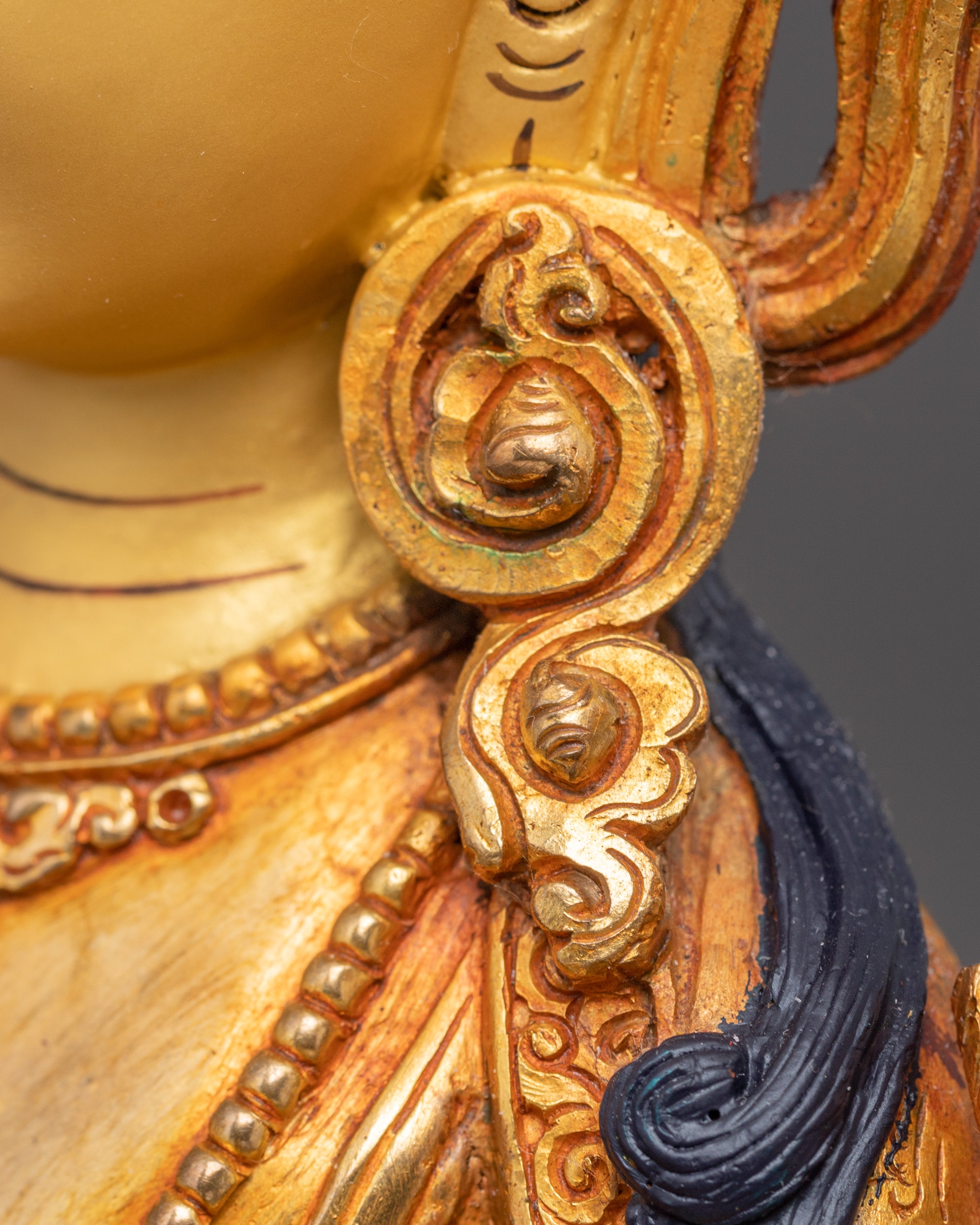 Handcrafted Radiant Statue of Manjushri | Embodiment of Supreme Wisdom