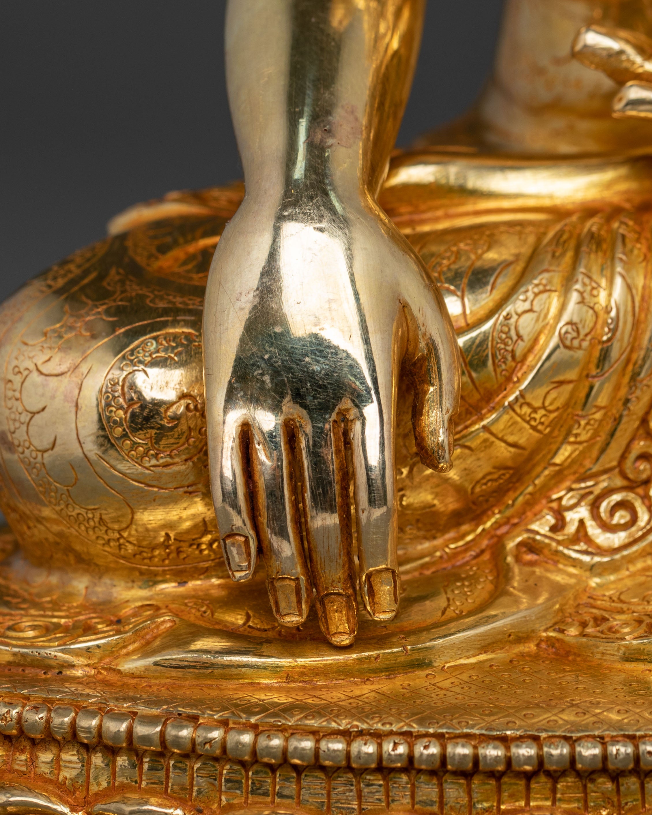Peaceful Shakyamuni Buddha Sacred Figurine