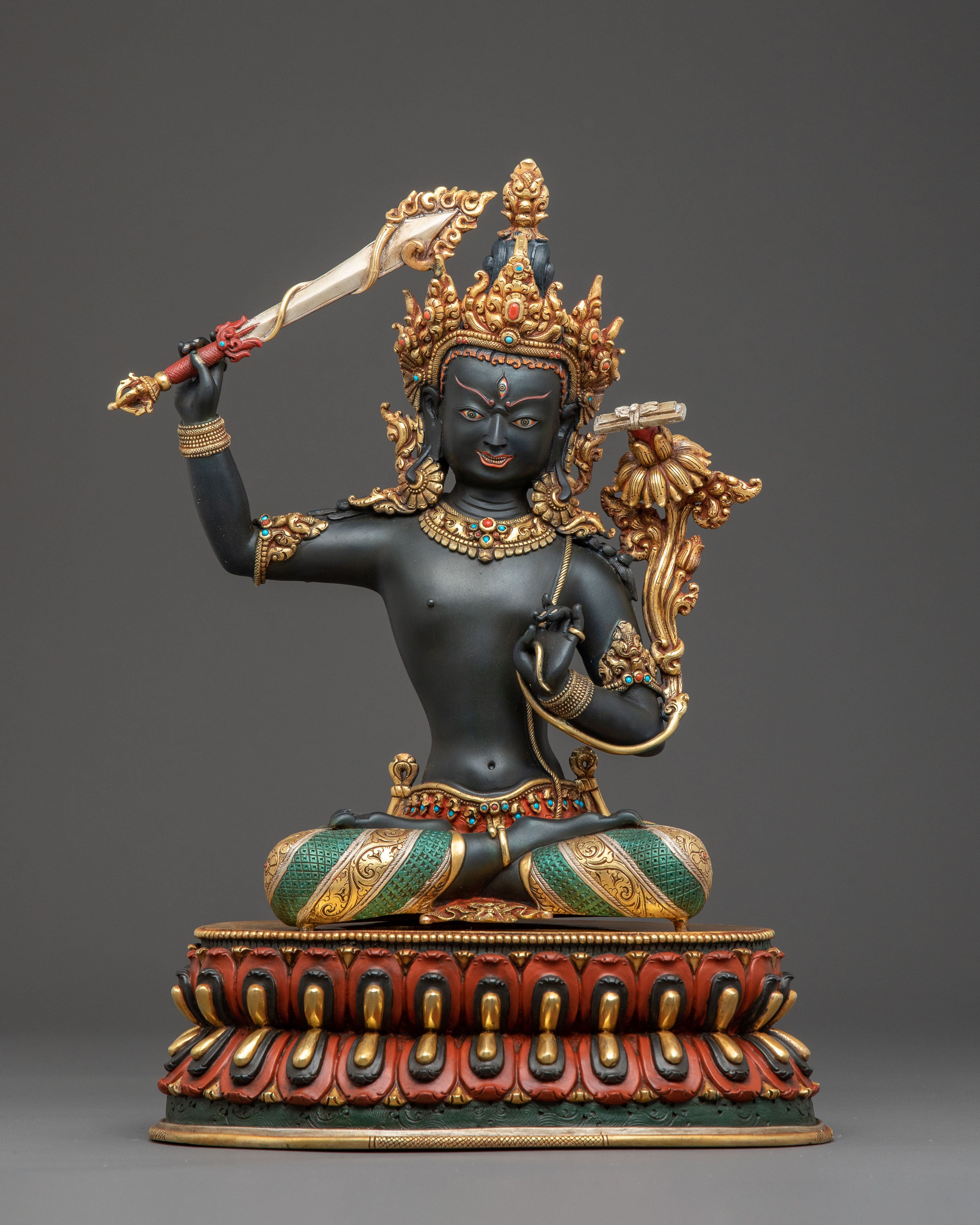 Statue Set of Manjushri Five Forms | Spiritual Decor