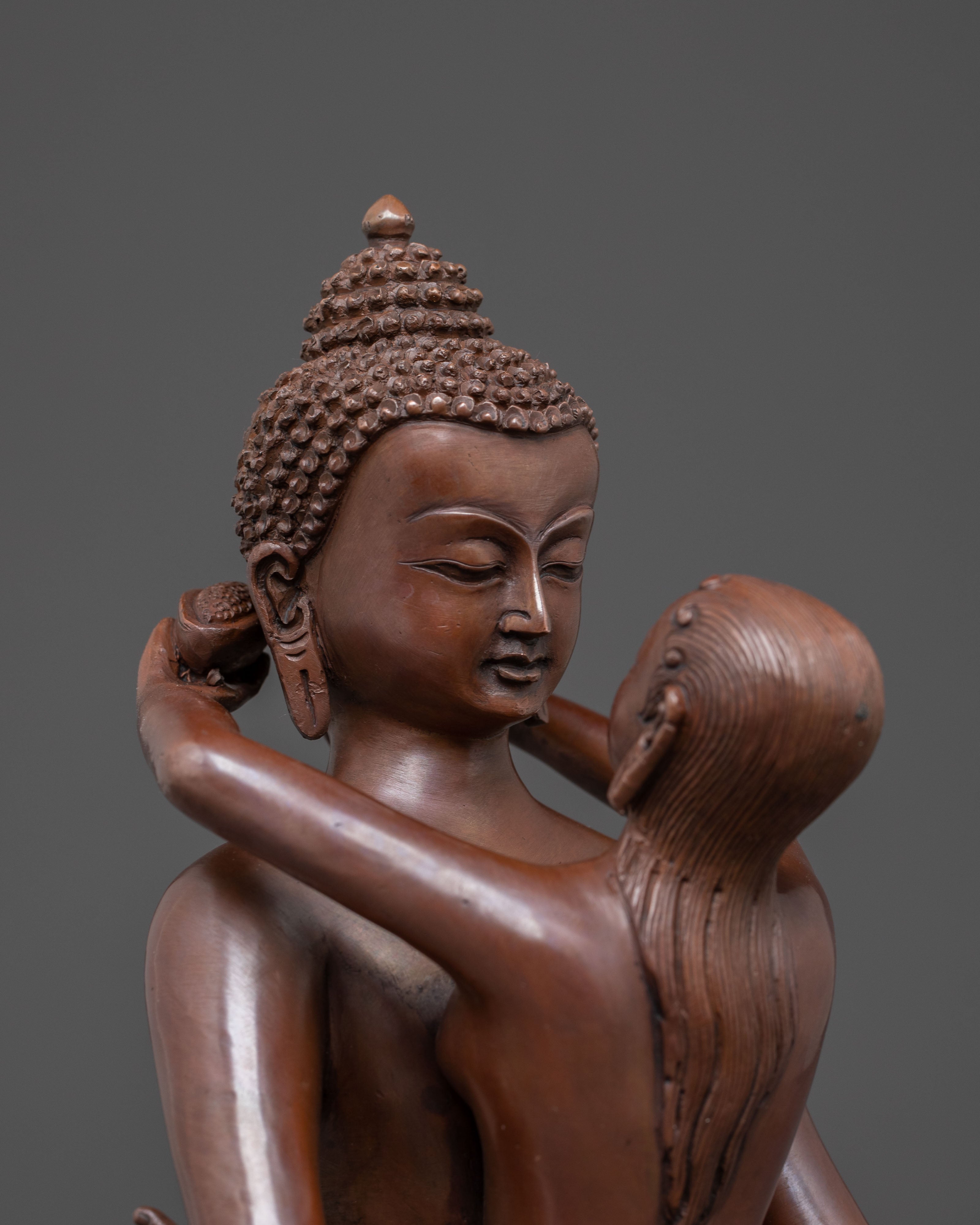 Samantabhadra Tantric Statue with Consort | Ideal for Practice