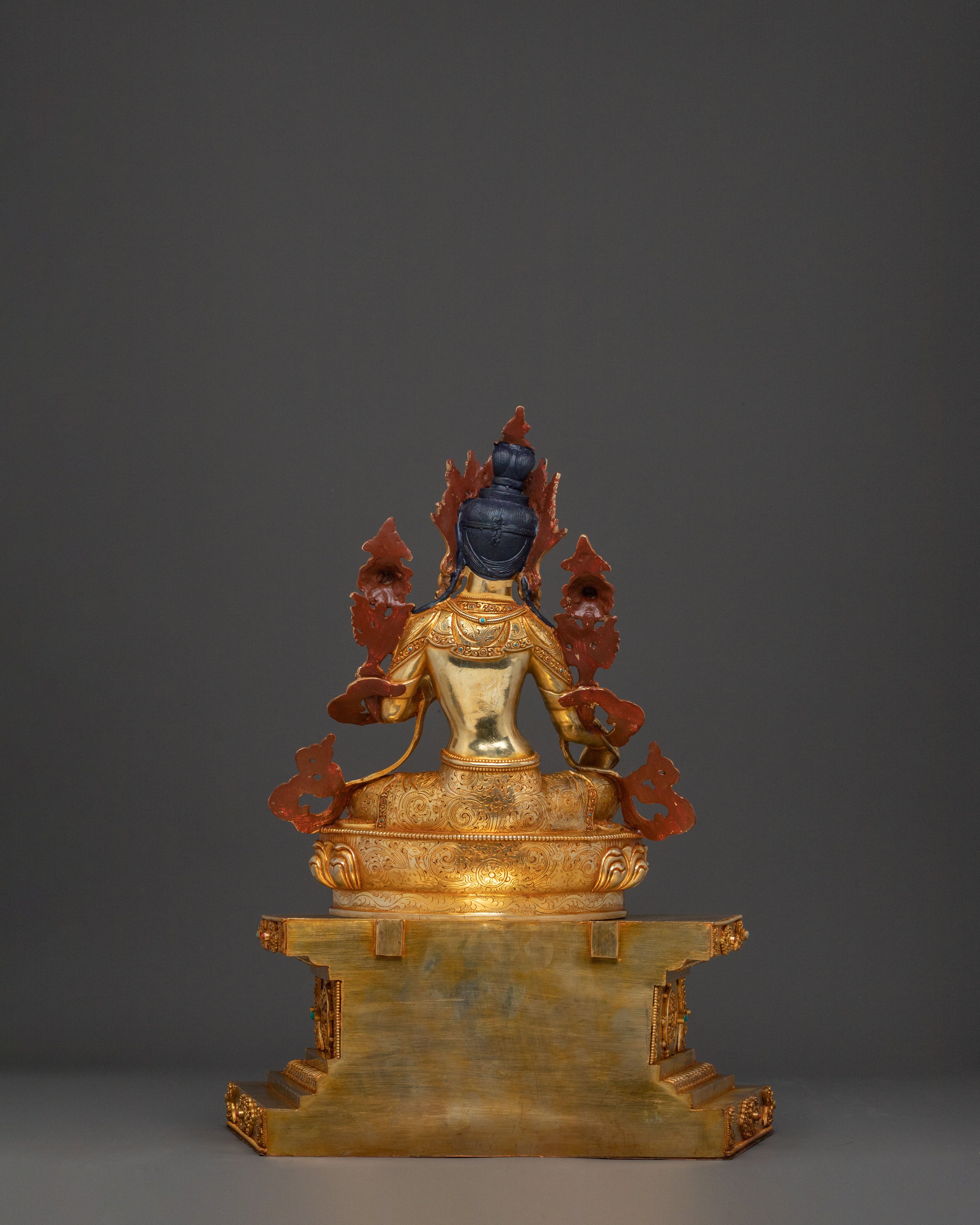 21 Tara Golden Statue Set | Handcrafted Devotion