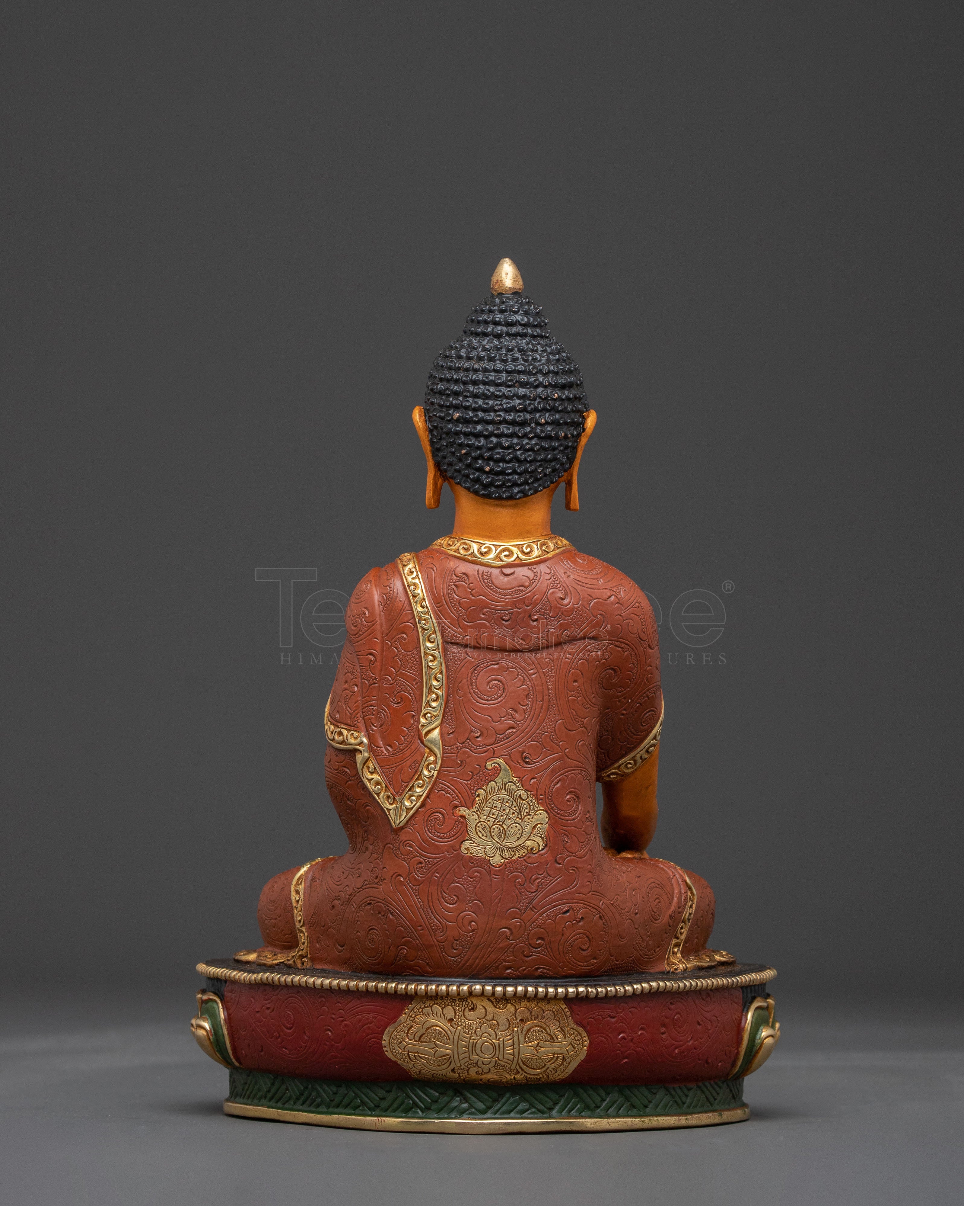 Copper Statue of Shakyamuni Buddha - Gilded Serenity