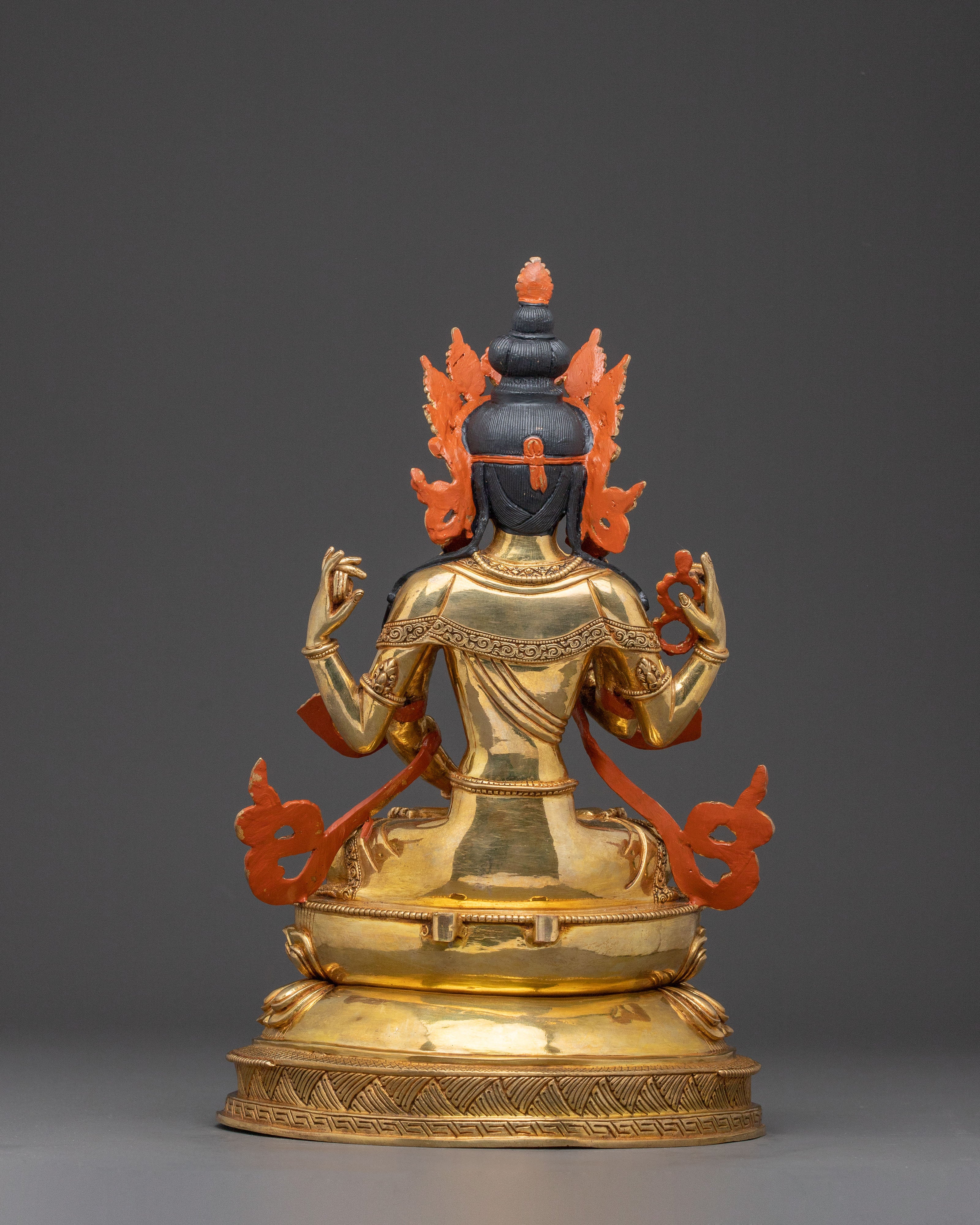 Golden Prajnaparamita Statue | Meditational Decor