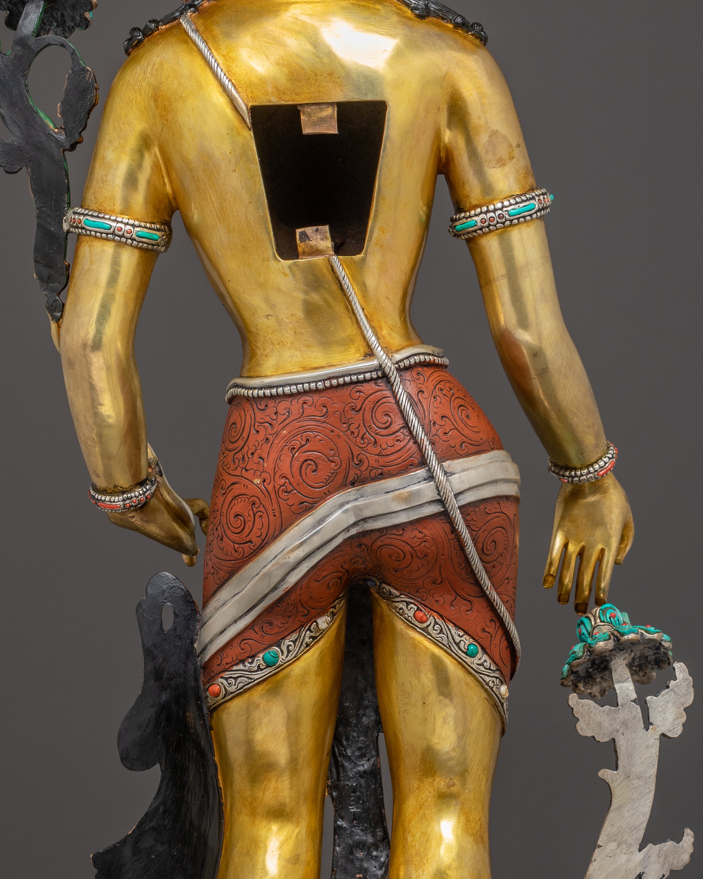 Golden Lokeshwor Statue: Bodhisattva of Compassion