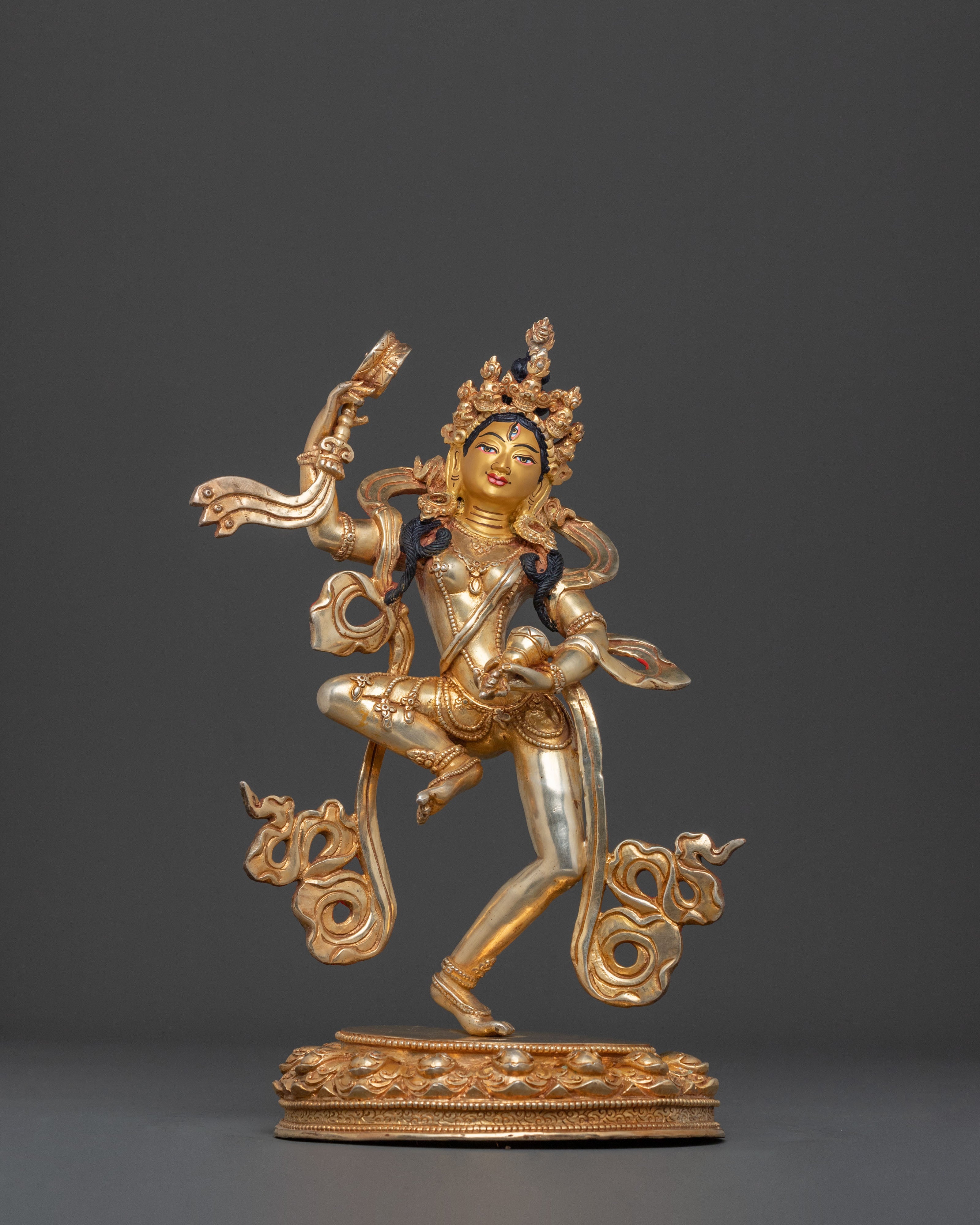 Radiant Tibetan Machig Labdron Sculpture