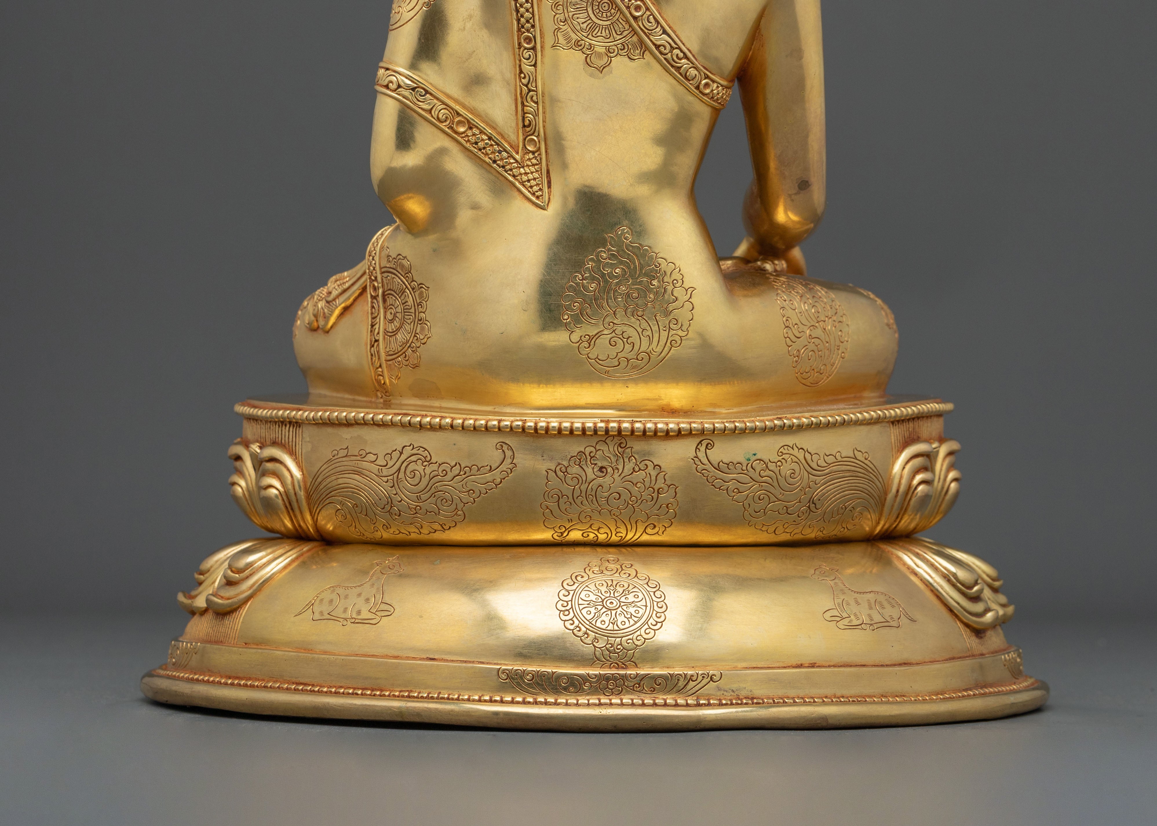 Traditional Buddhist Altar Statue of Shakyamuni Buddha