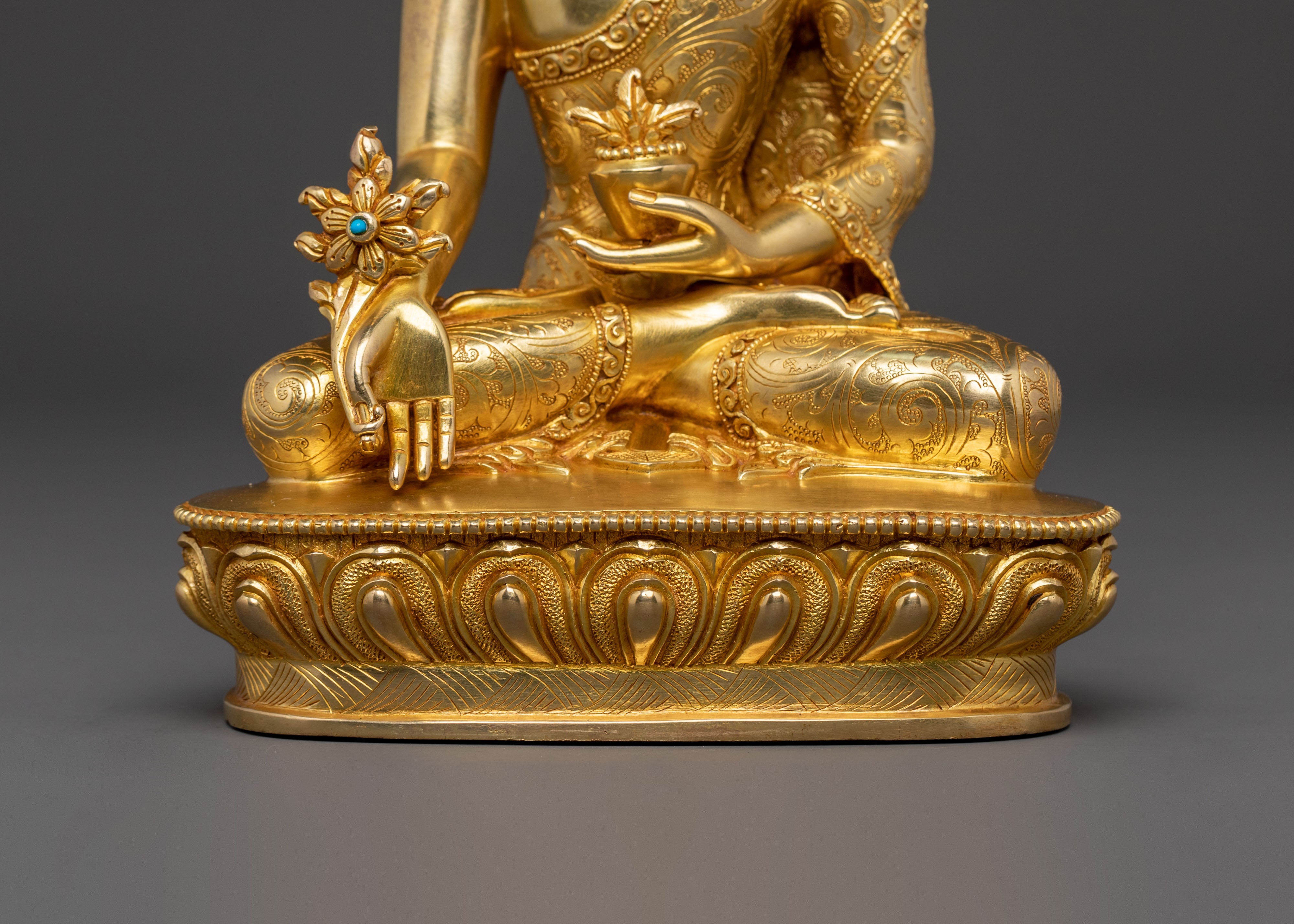 Handmade Medicine Buddha Statue | Spiritual Healing