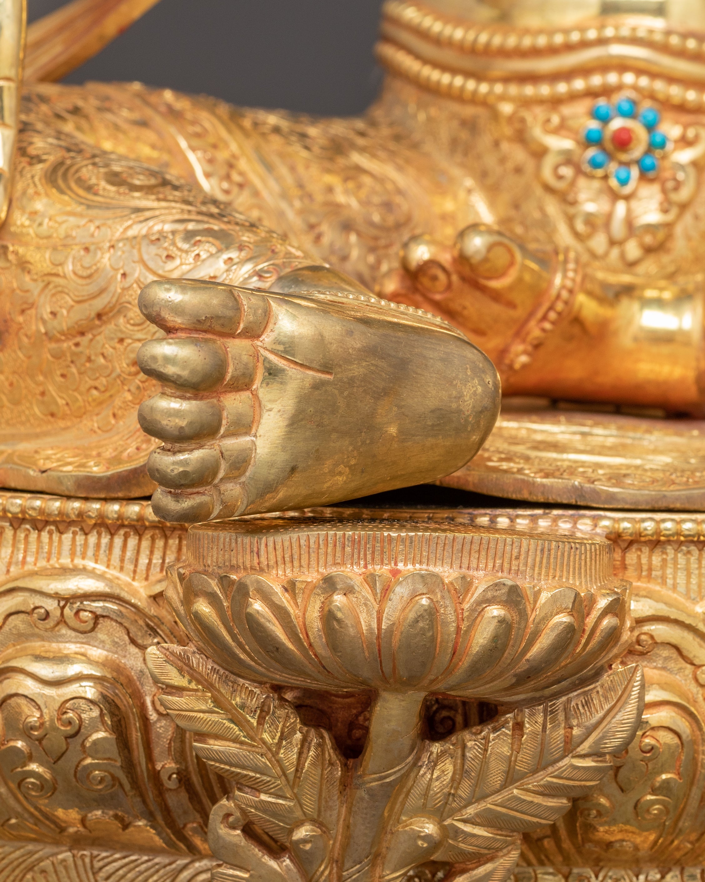 Handmade Tibetan Sacred Art of Green Tara for Altar | Goddess of Compassion