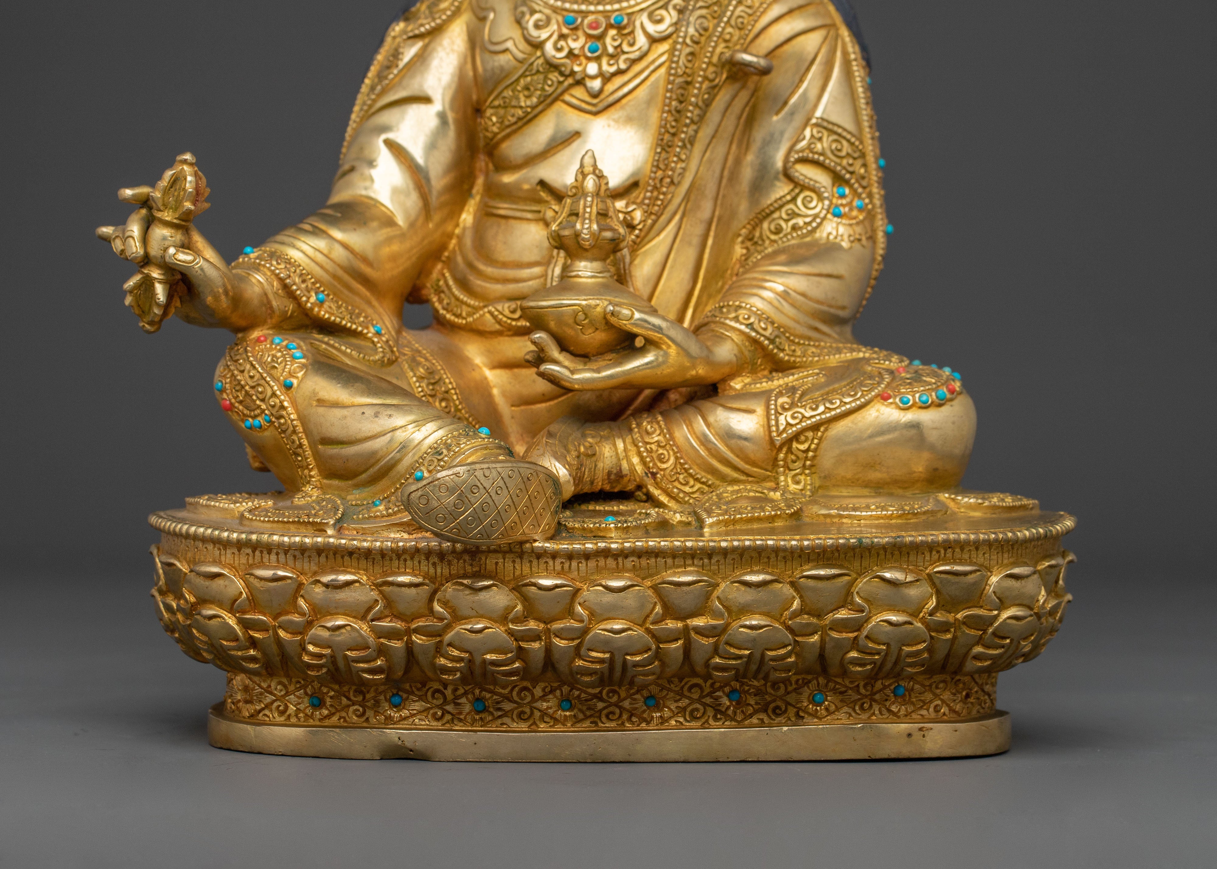 Spiritual Guru Rinpoche Sculpture for Meditation and Altar Spaces
