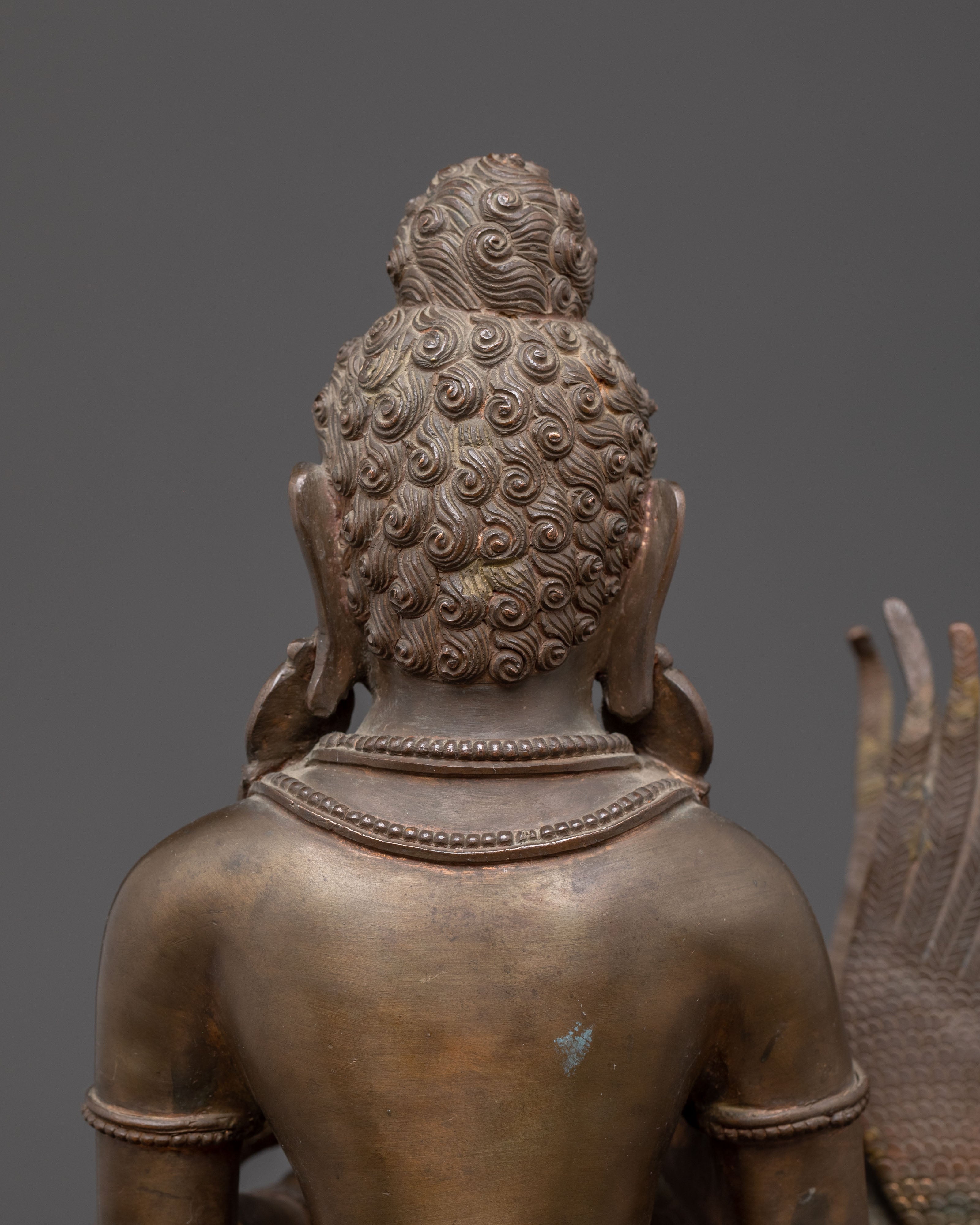 Handcrafted Siddhartha Gautama Oxidized Statue – Antique Copper Finish