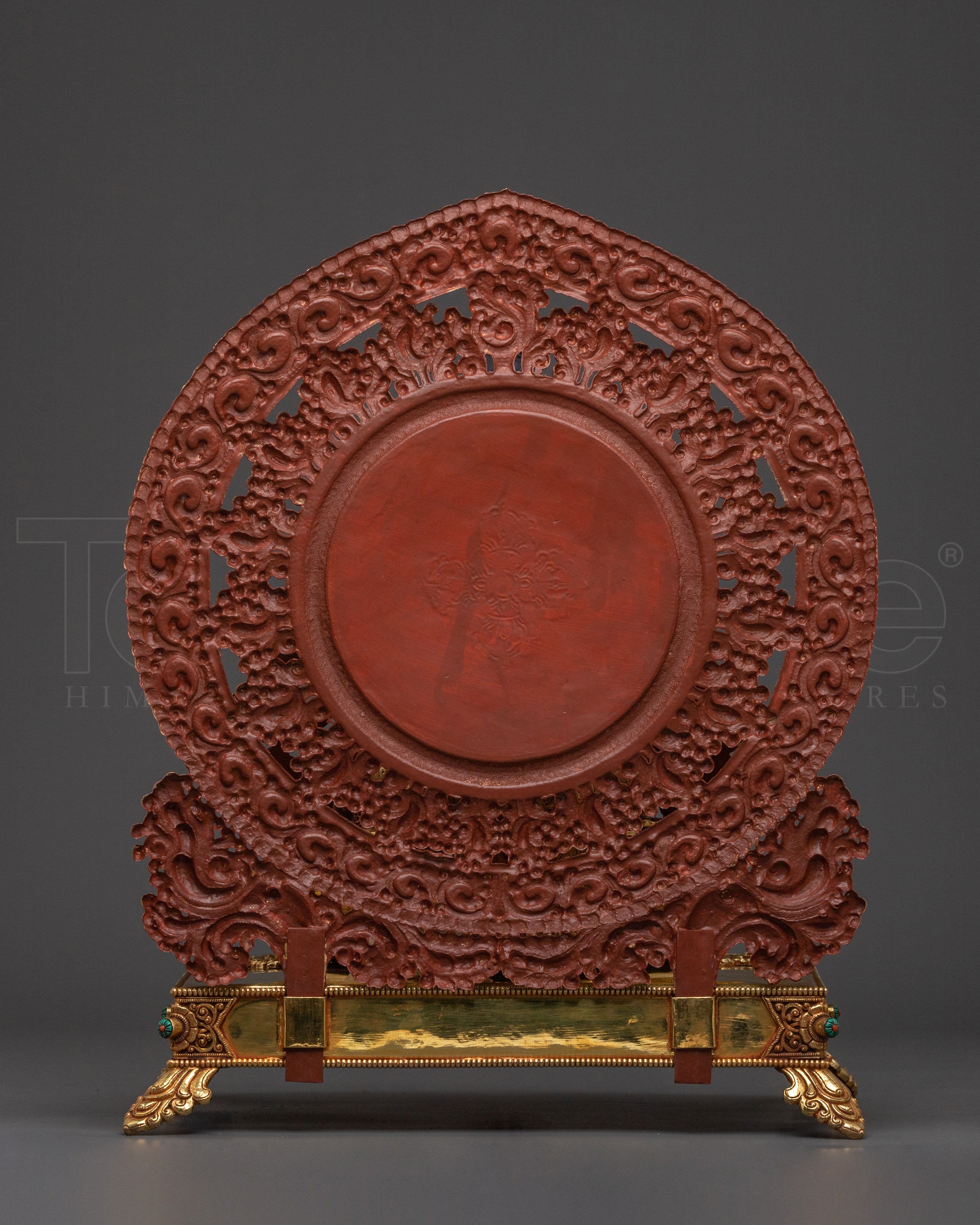 Dzambhala Divine Statue on Throne | Tibetan Wealth Deity