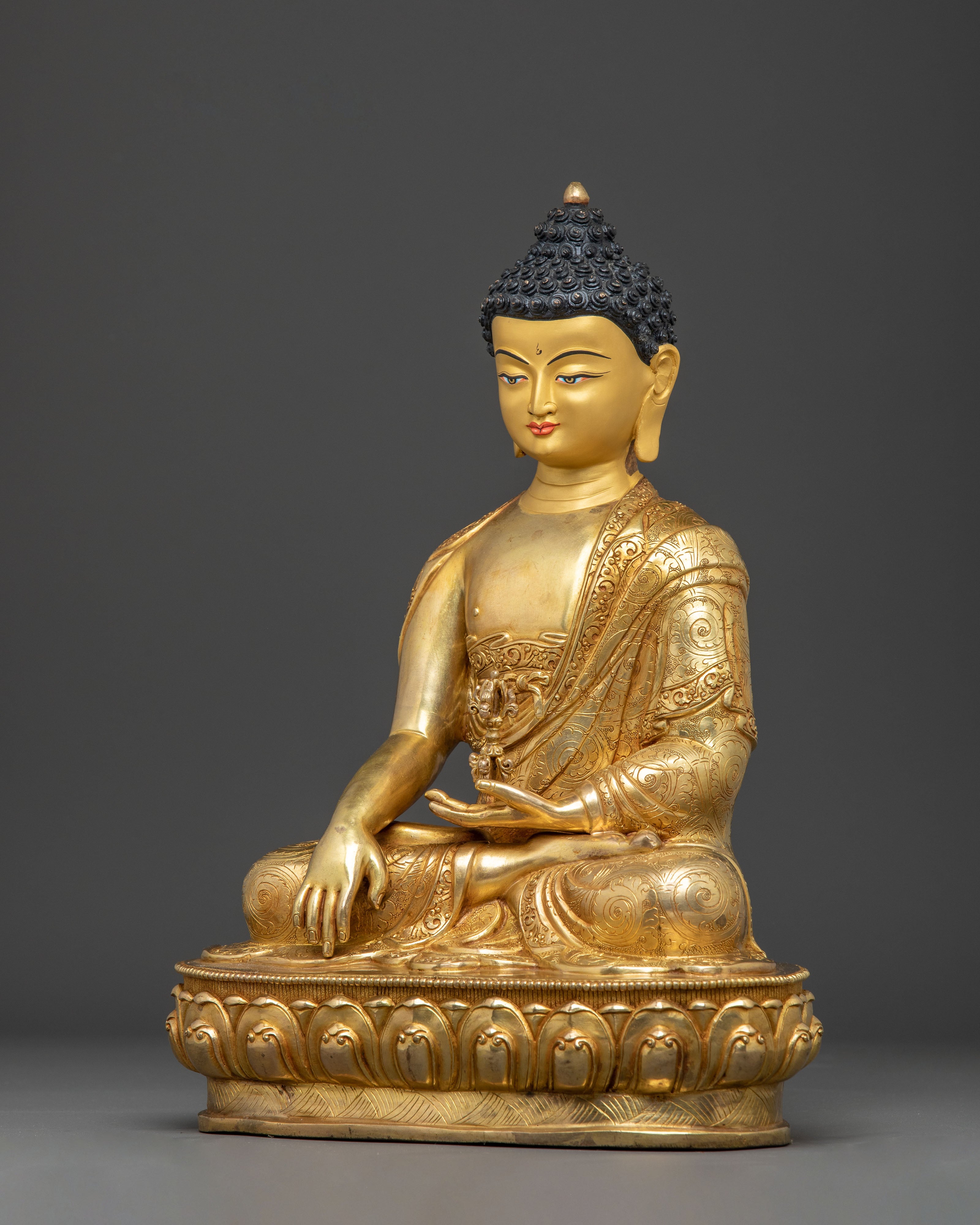 Golden Handmade Statue of Mitrgupa | Tantric Protector Deity