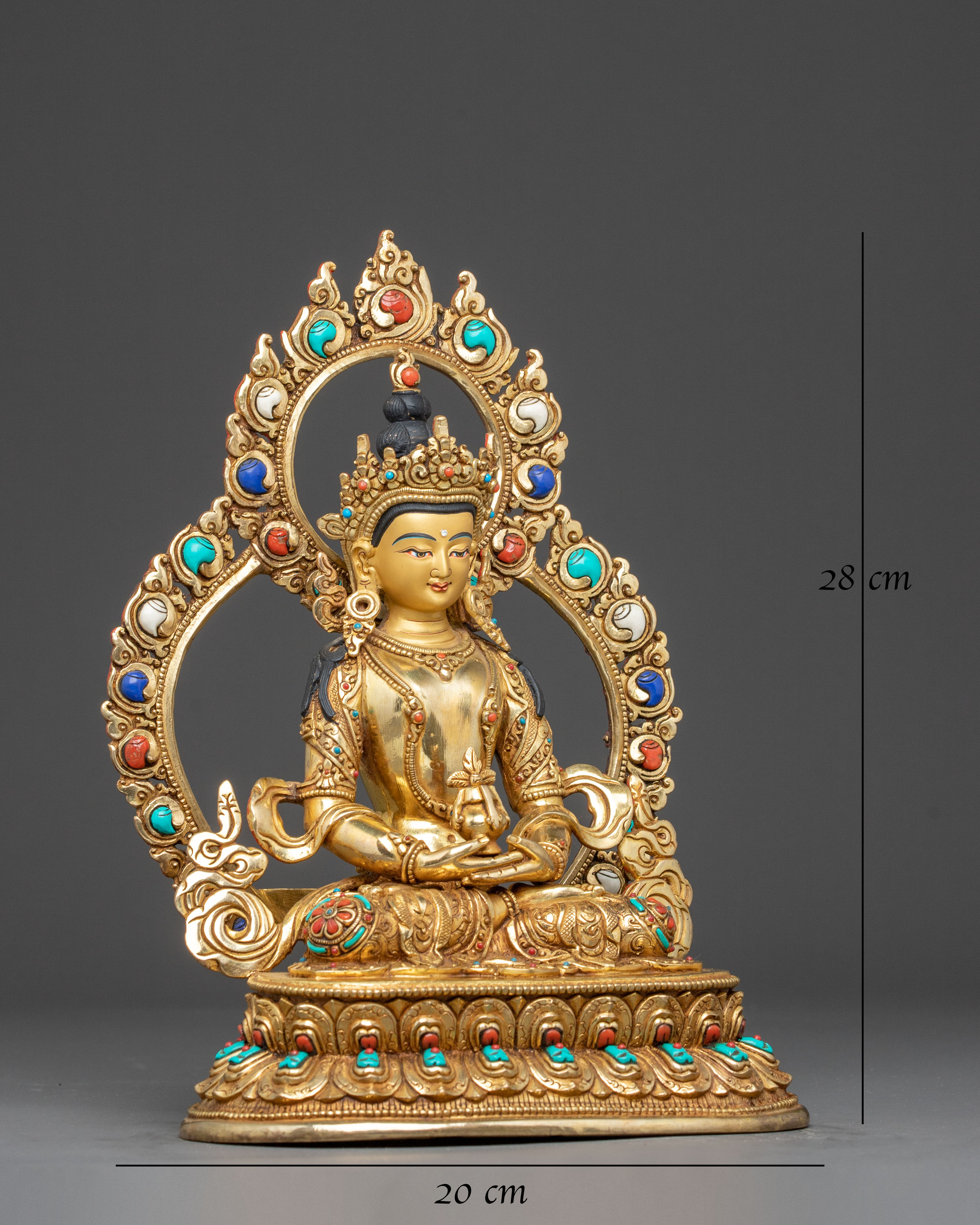 Handmade Amitayus Sacred Statue for Altar