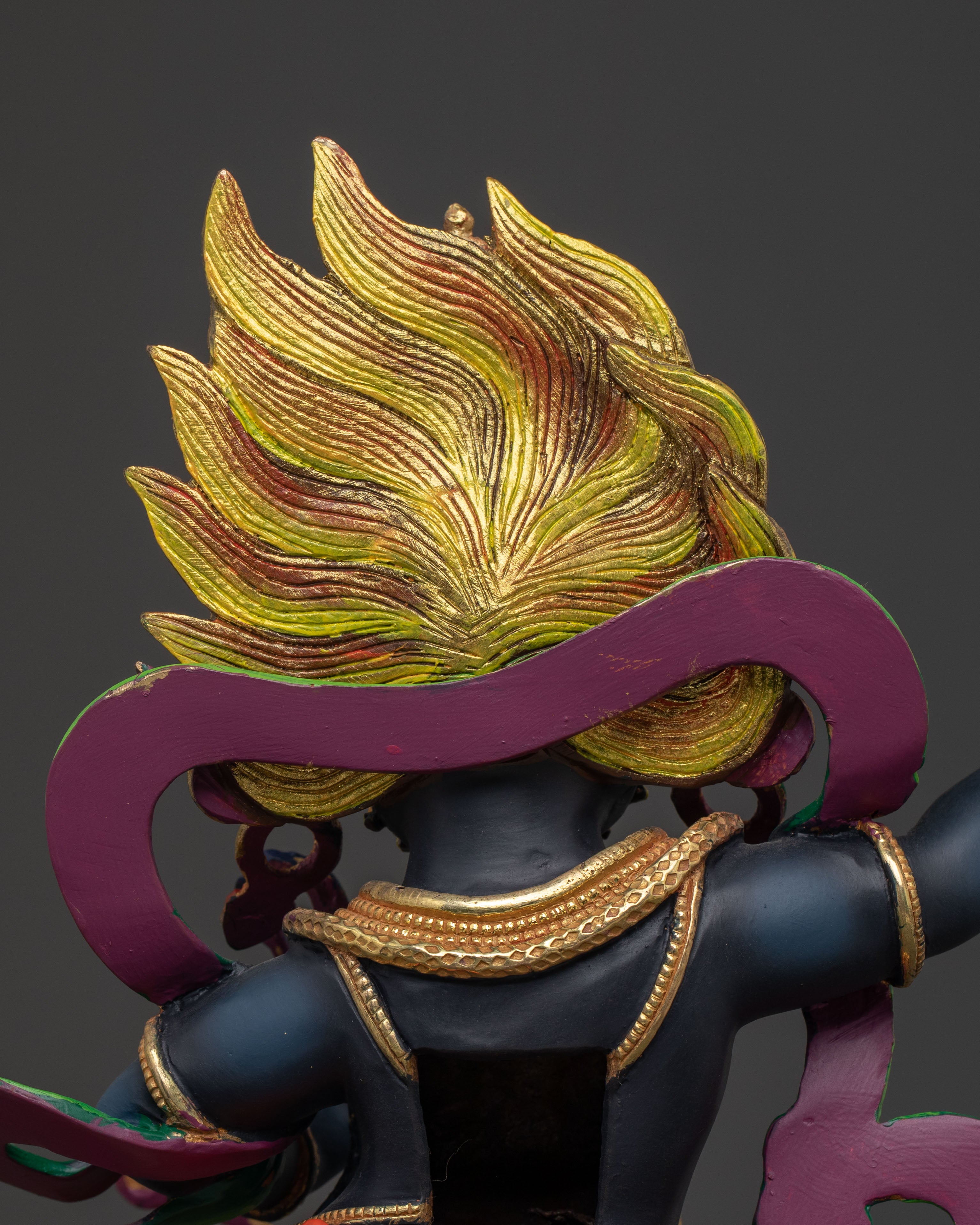 Vajrapani Acrylic Painted Statue | Wrathful Guardian