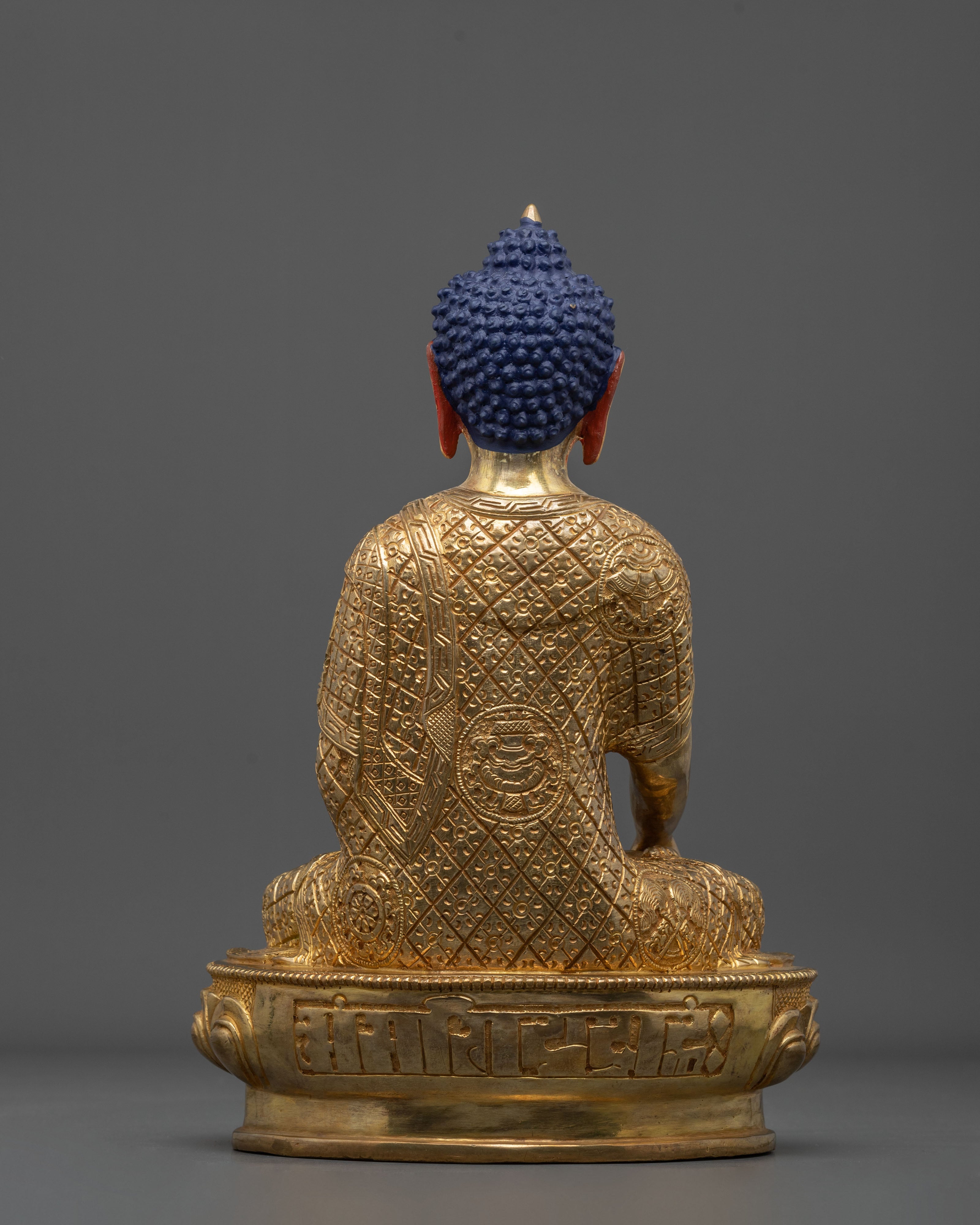 Enlightened Presence: 24k Gold Coated Gautama Buddha Statue